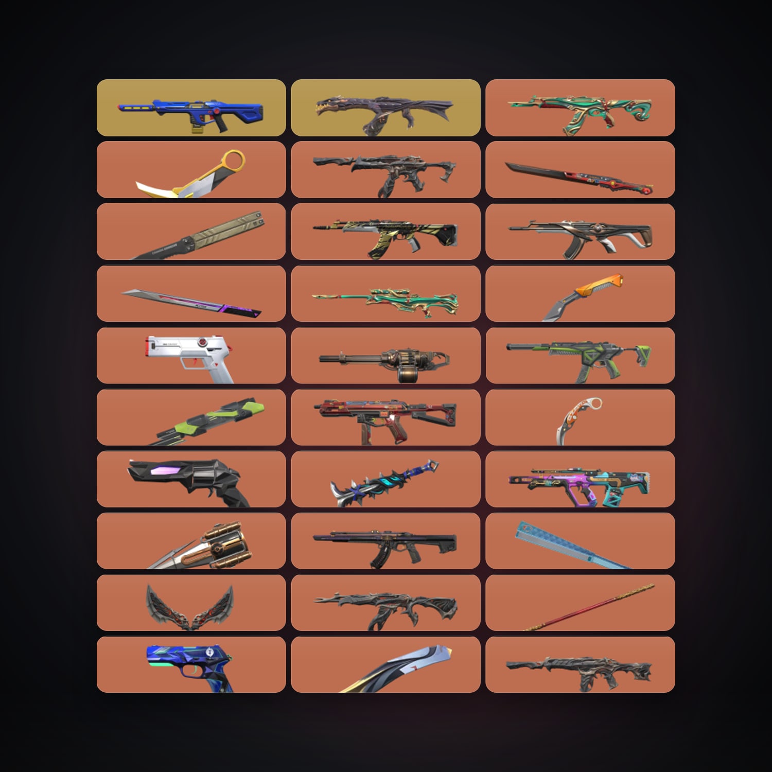 NA Diamond 3 locker — 30 knives, 331 skins, lvl 426 — HabibiAccounts