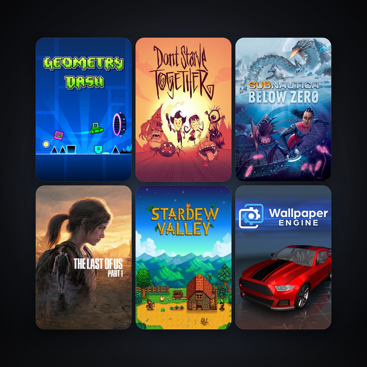 Geometry Dash + Don't Starve Together, 26 games, clean — HabibiAccounts