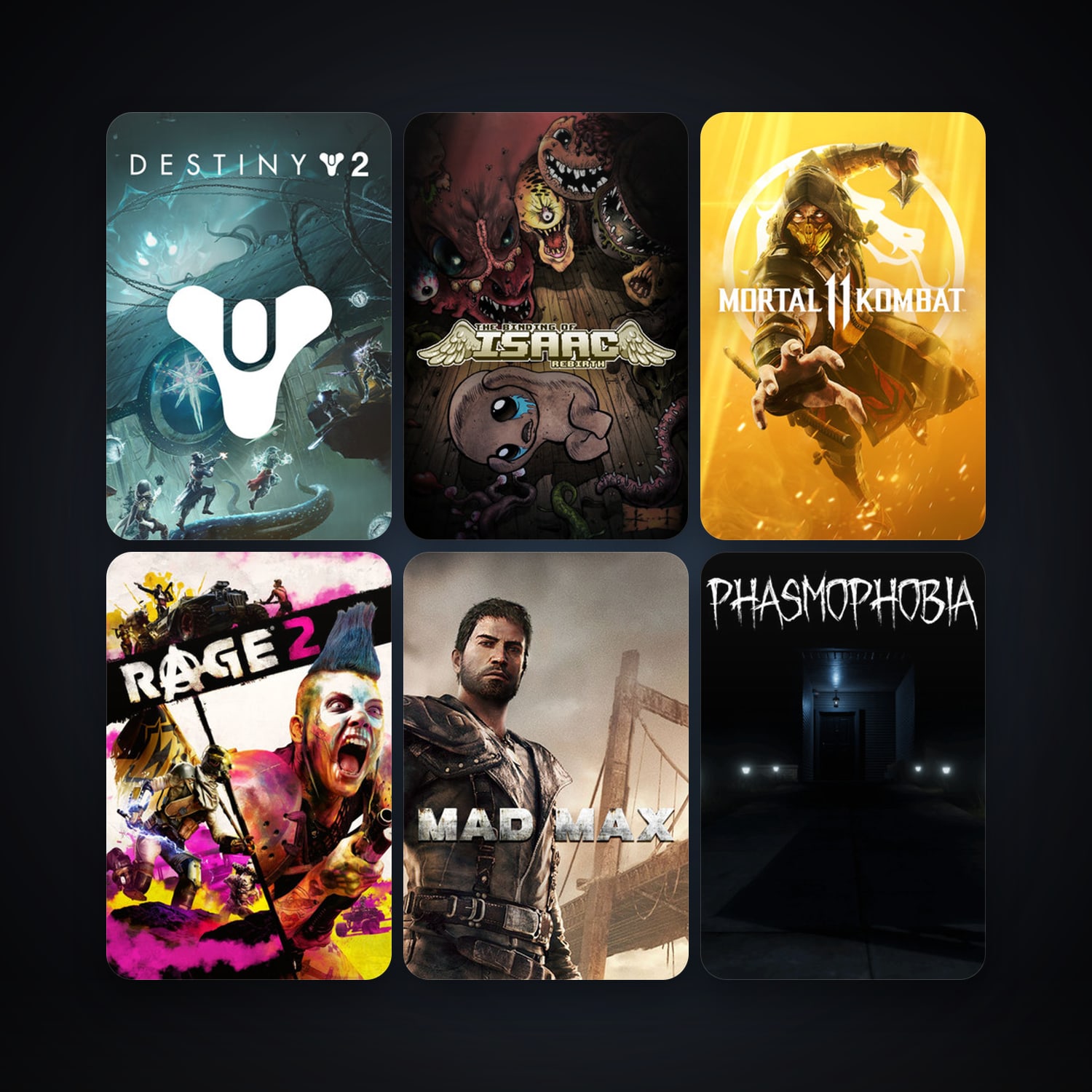 Mad Max + The Binding of Isaac: Rebirth, 78 games, clean — HabibiAccounts