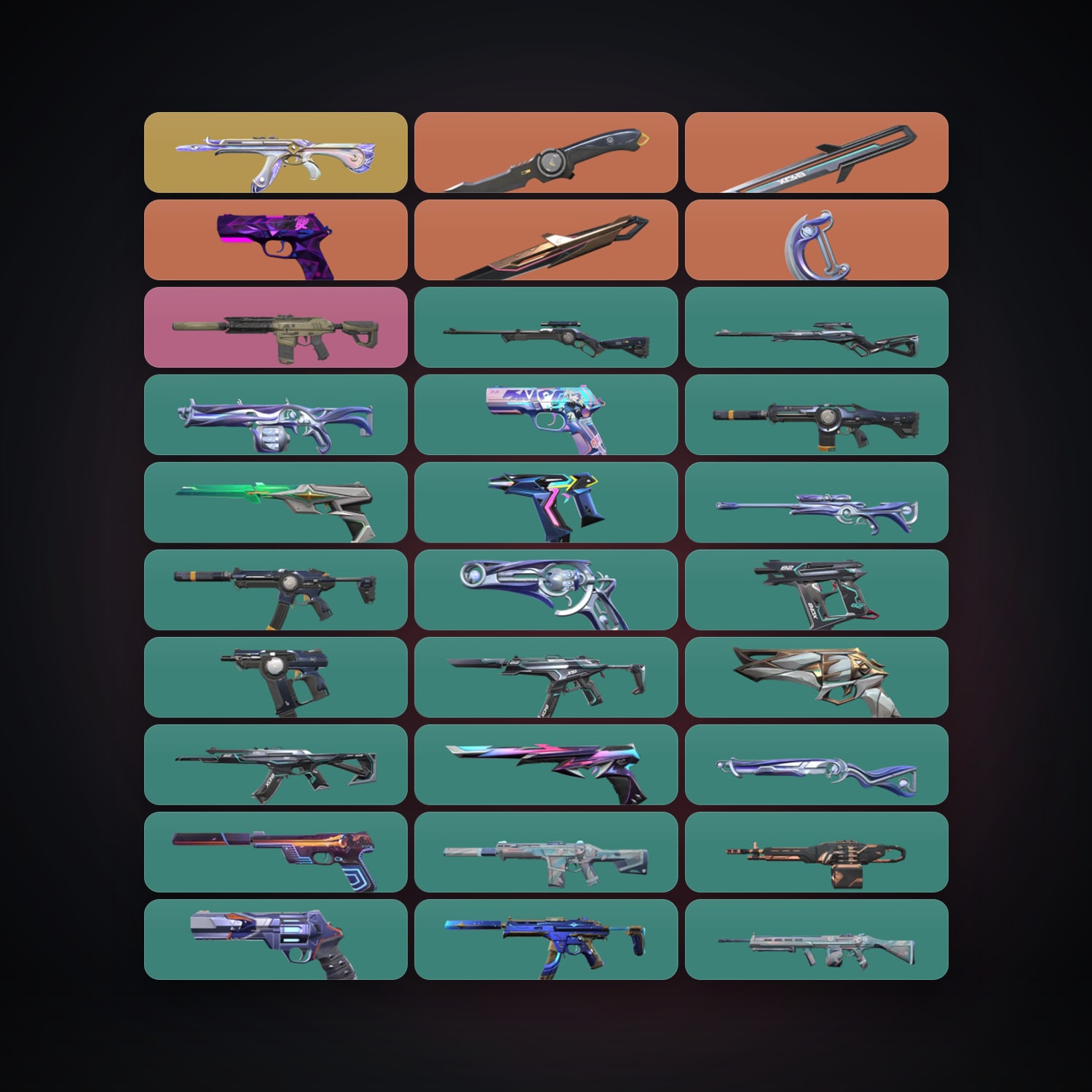 AP Diamond 1 locker — 4 knives, 54 skins, lvl 220 — HabibiAccounts