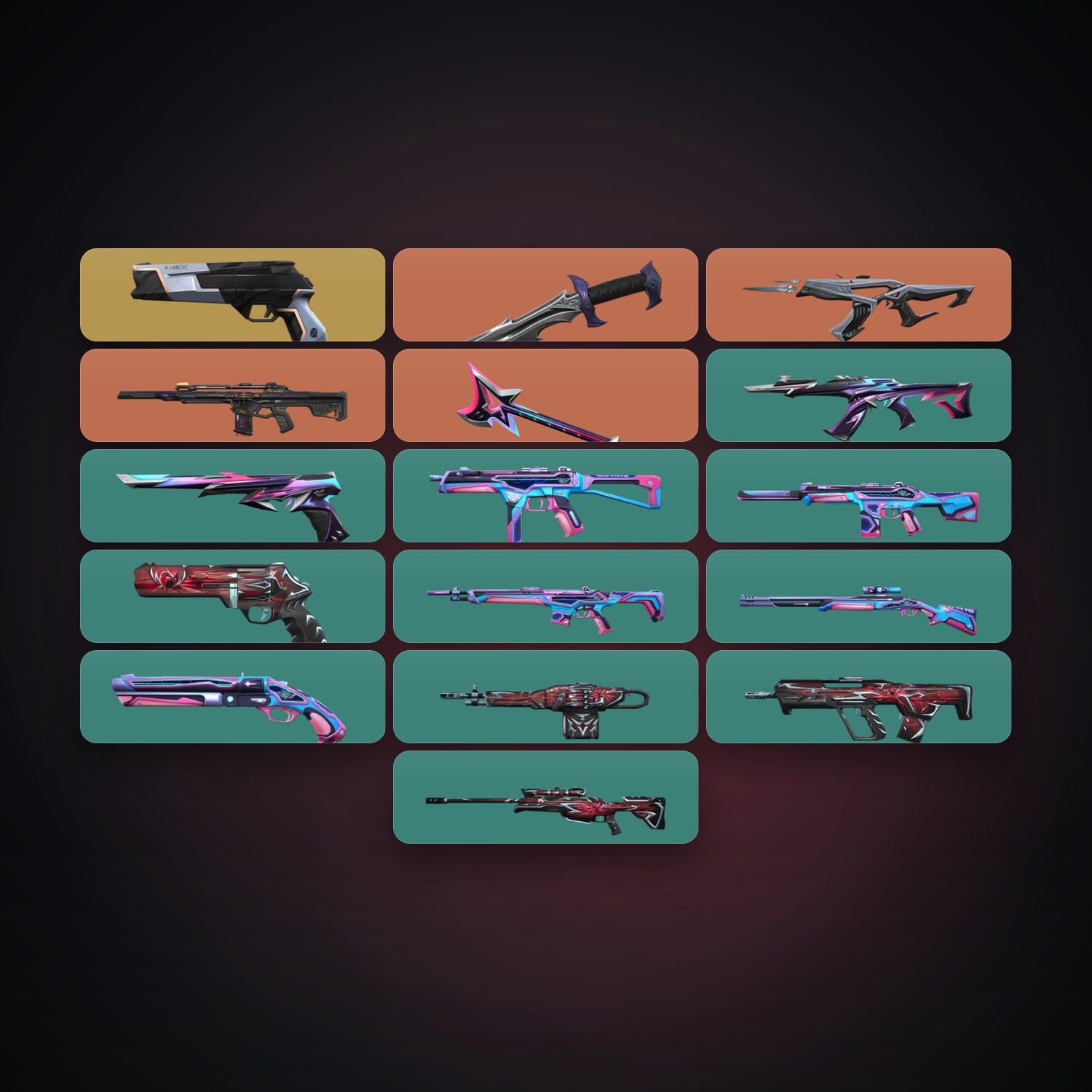 EU Gold 1 locker — 2 knives, 16 skins, lvl 45 — HabibiAccounts
