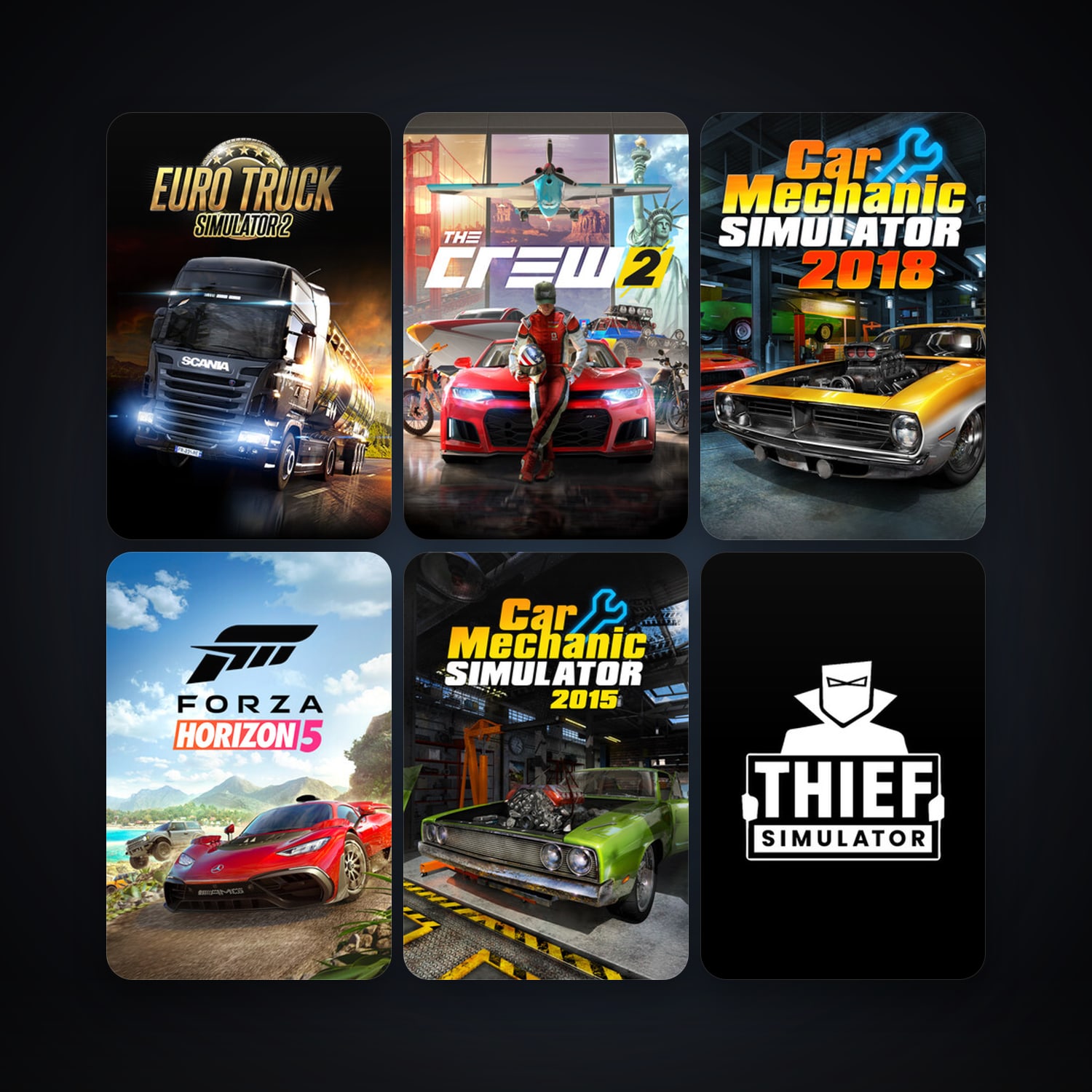 Euro Truck Simulator 2 + American Truck Simulator, 42 games, clean — HabibiAccounts
