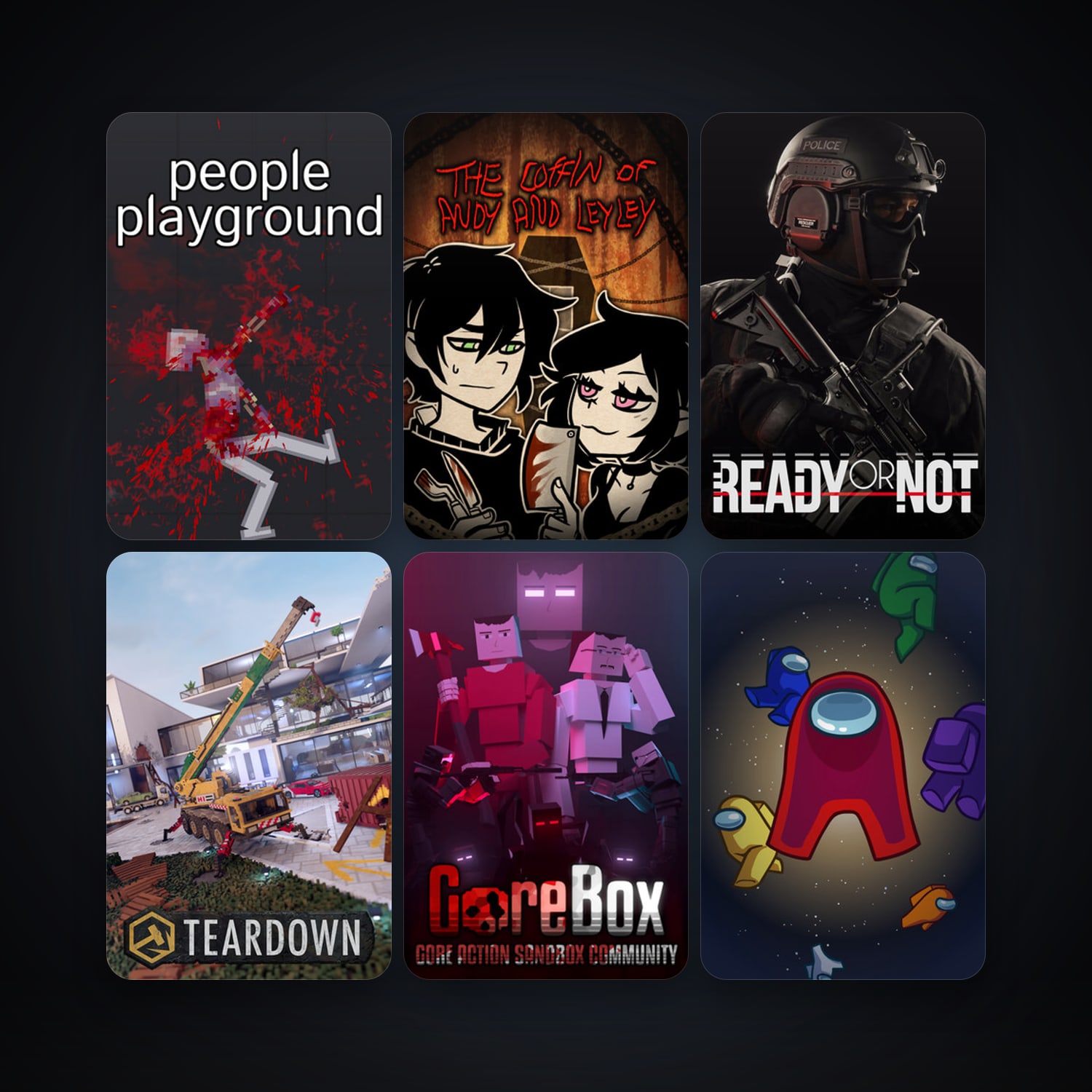 Garry's Mod + Among Us, 47 games, clean — HabibiAccounts