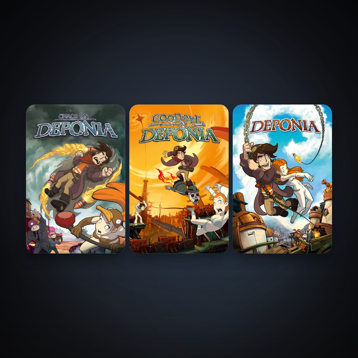 Deponia + Chaos on Deponia, 24 games, clean — HabibiAccounts