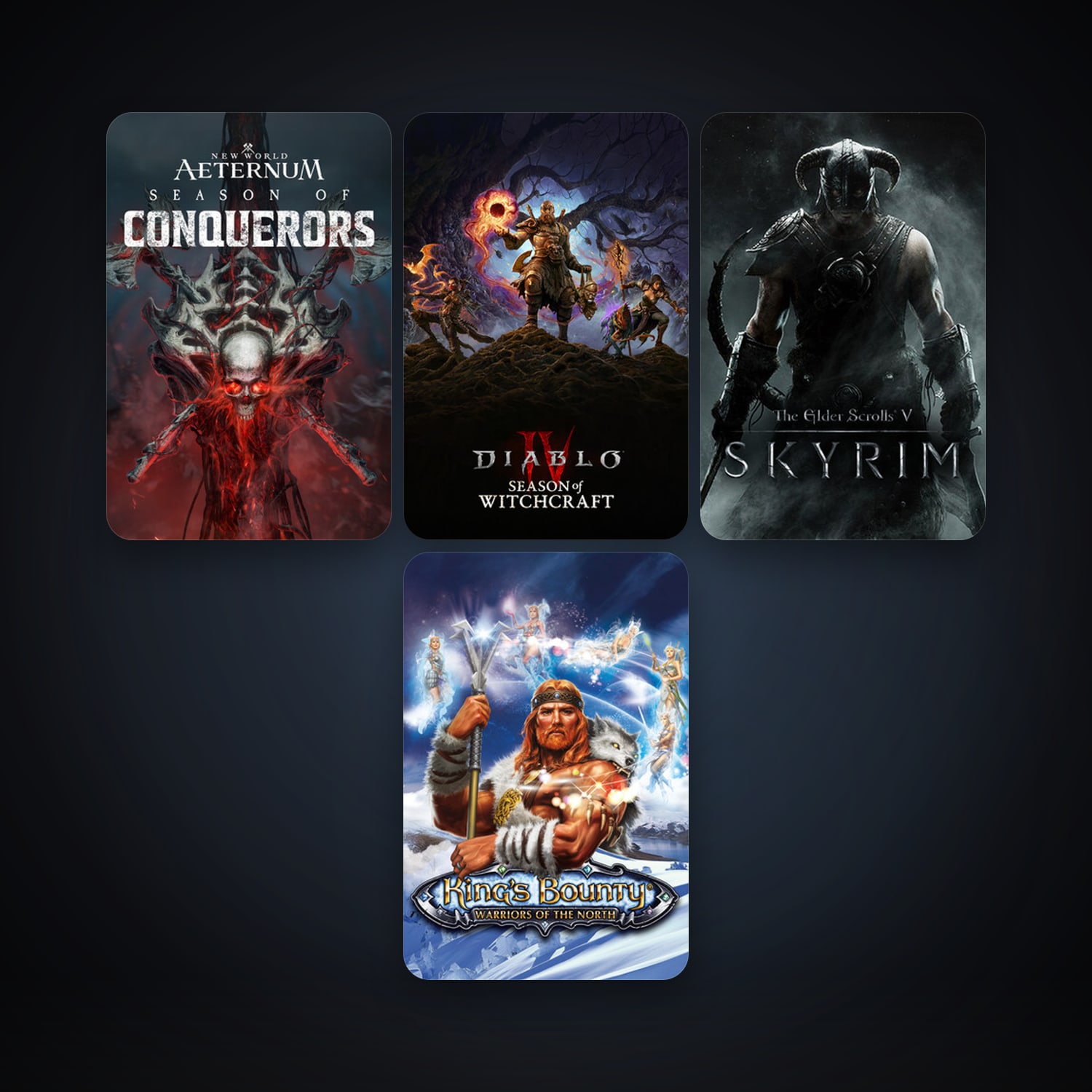 The Elder Scrolls V: Skyrim + King's Bounty: Warriors of the North, 8 games, clean — HabibiAccounts