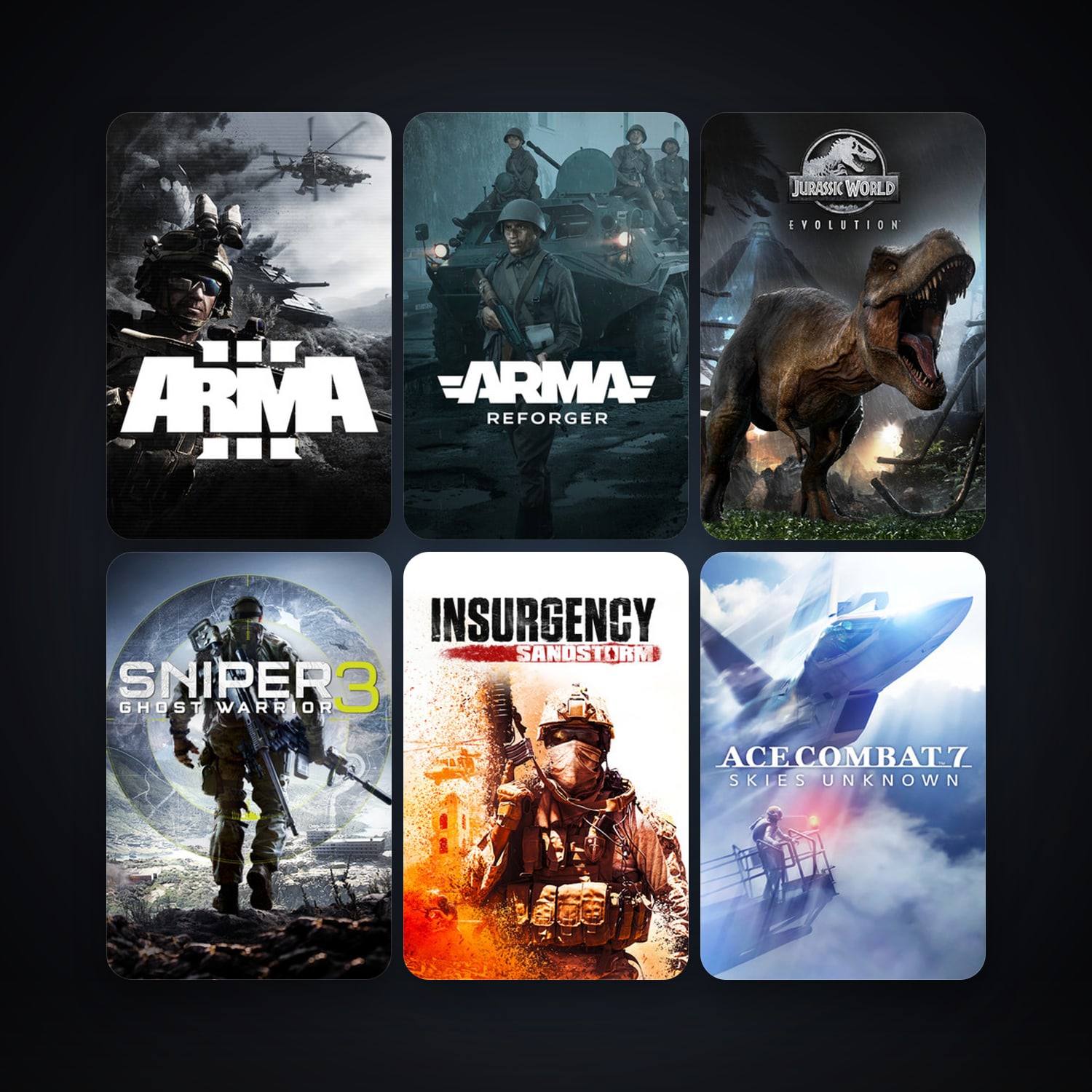 Arma 3 + Sniper Ghost Warrior 3, 51 games, clean · 261444654 — HabibiAccounts