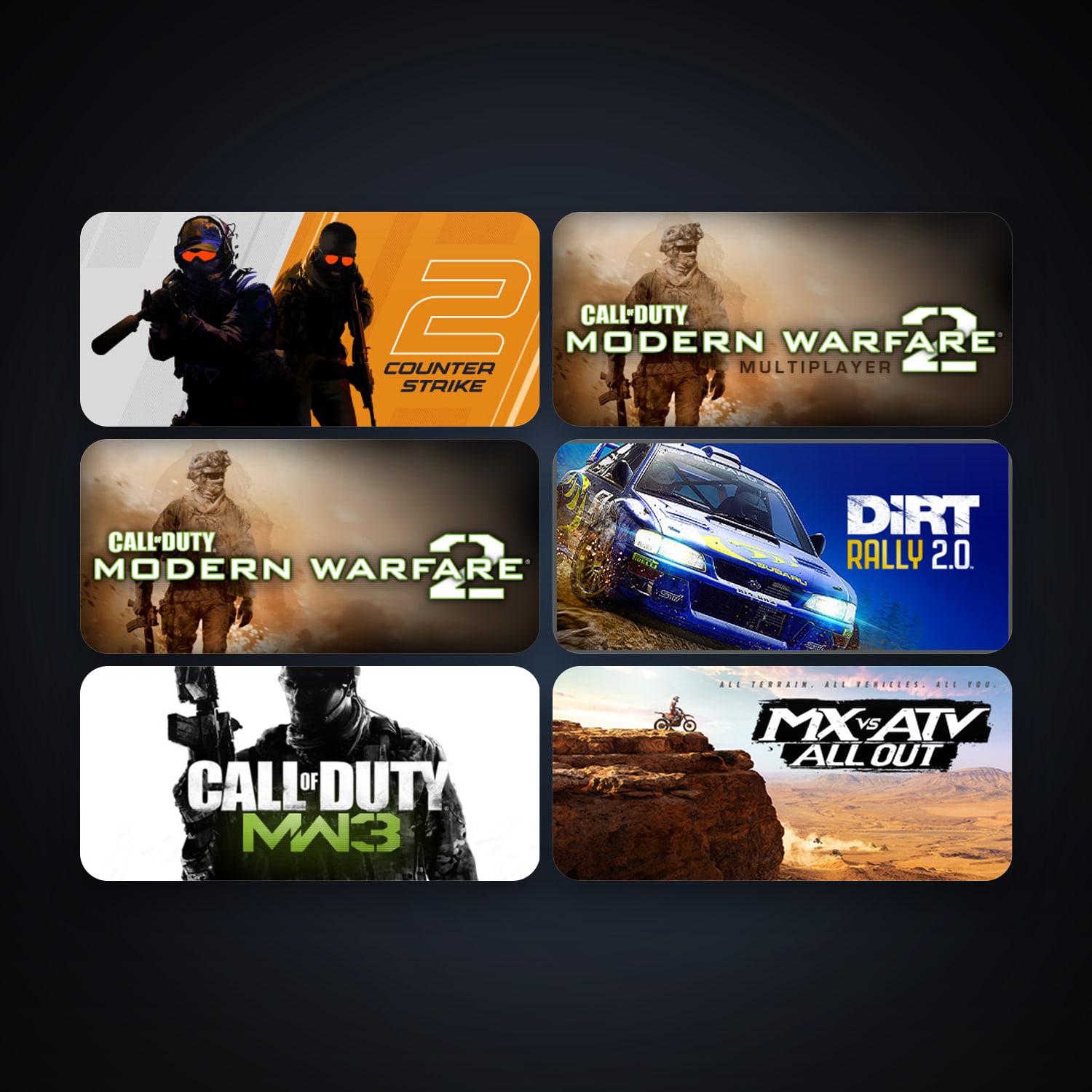 CS2 Prime + Call of Duty: Modern Warfare 2 (2009), 7 games, clean — HabibiAccounts