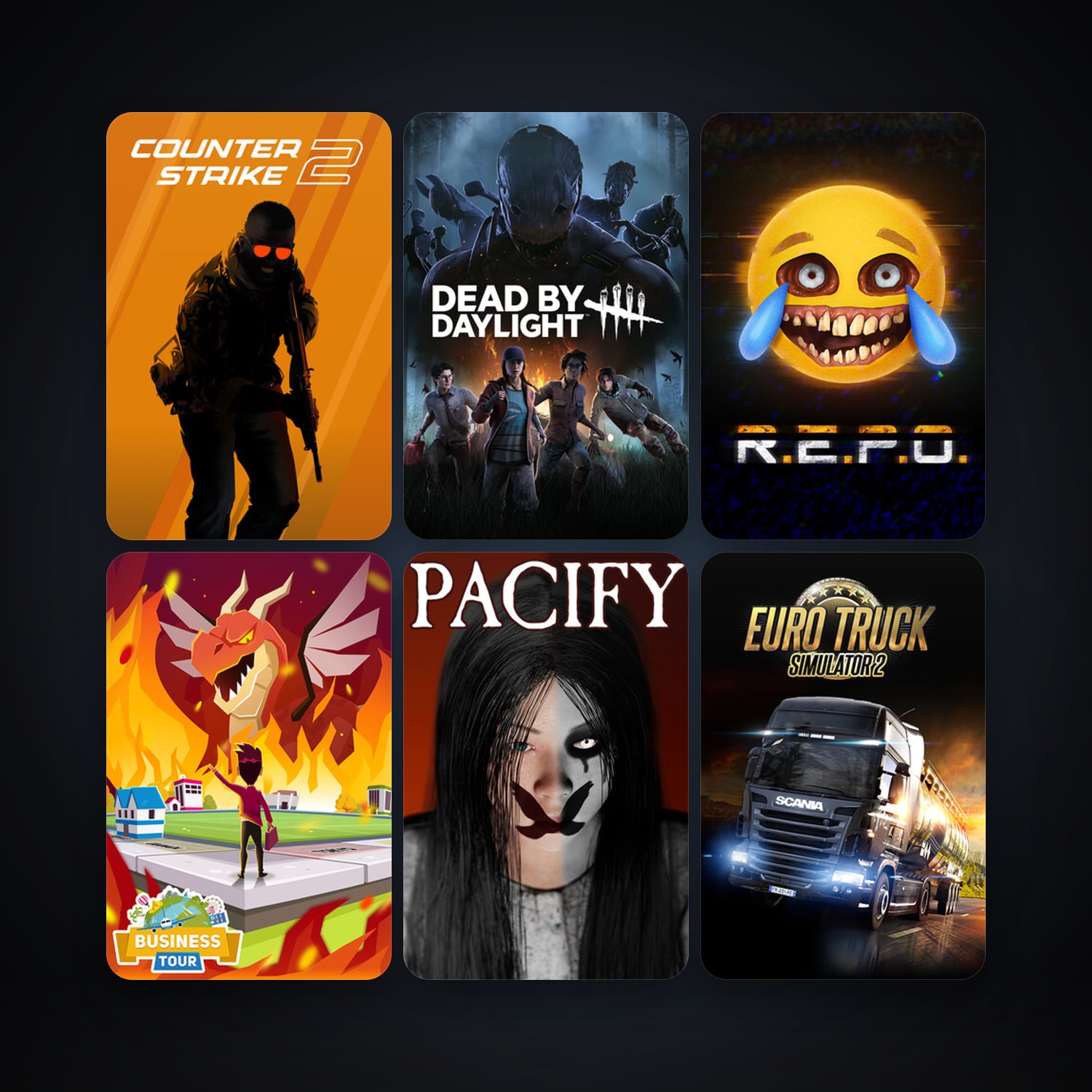 CS2 Prime + Euro Truck Simulator 2, 20 games, clean — HabibiAccounts