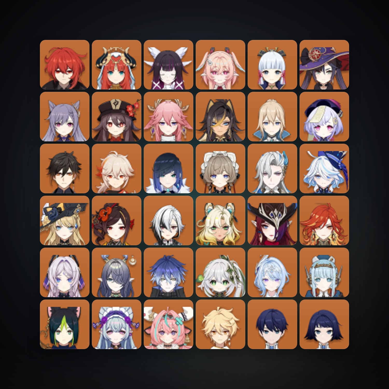 Genshin Impact | AR 60 | 87 Chars | 33× 5★ — Genshin / miHoYo Account — HabibiAccounts