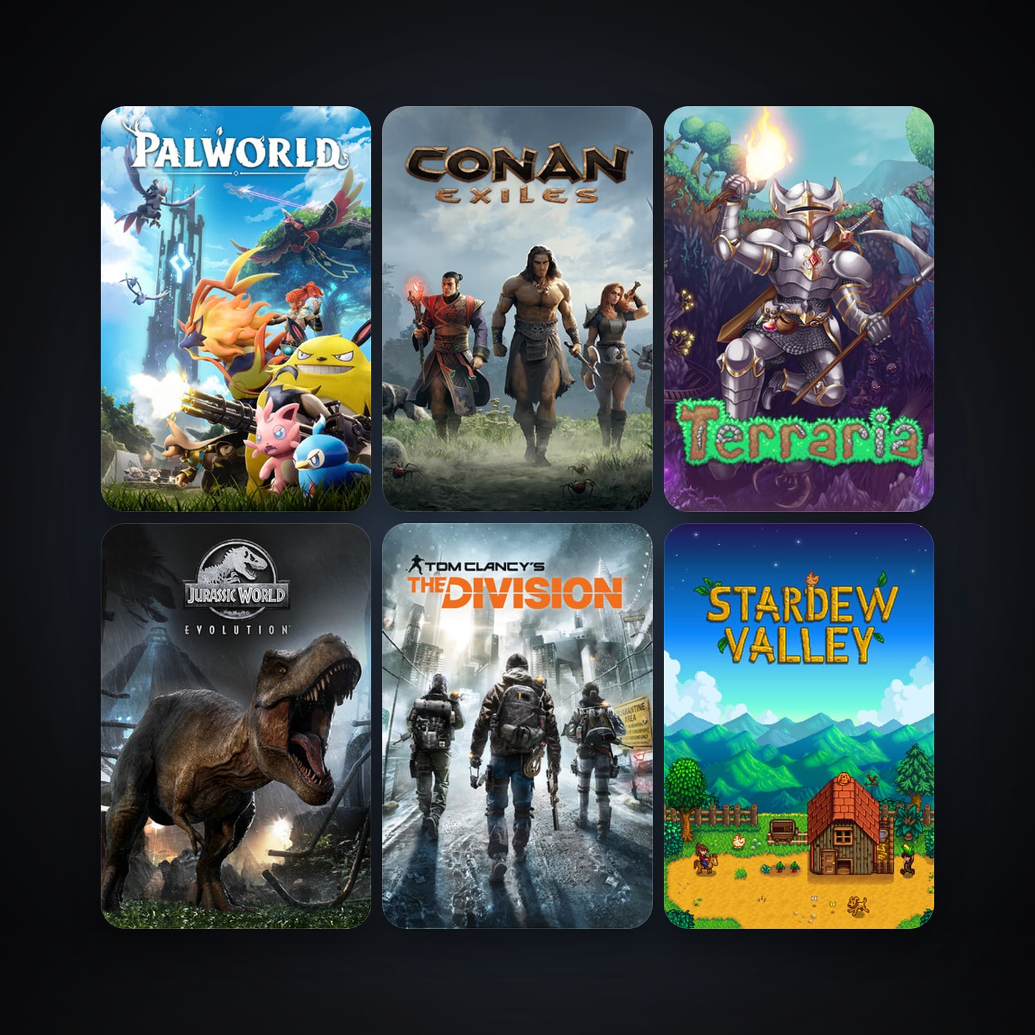 Terraria + Tom Clancy's The Division, 22 games, clean — HabibiAccounts