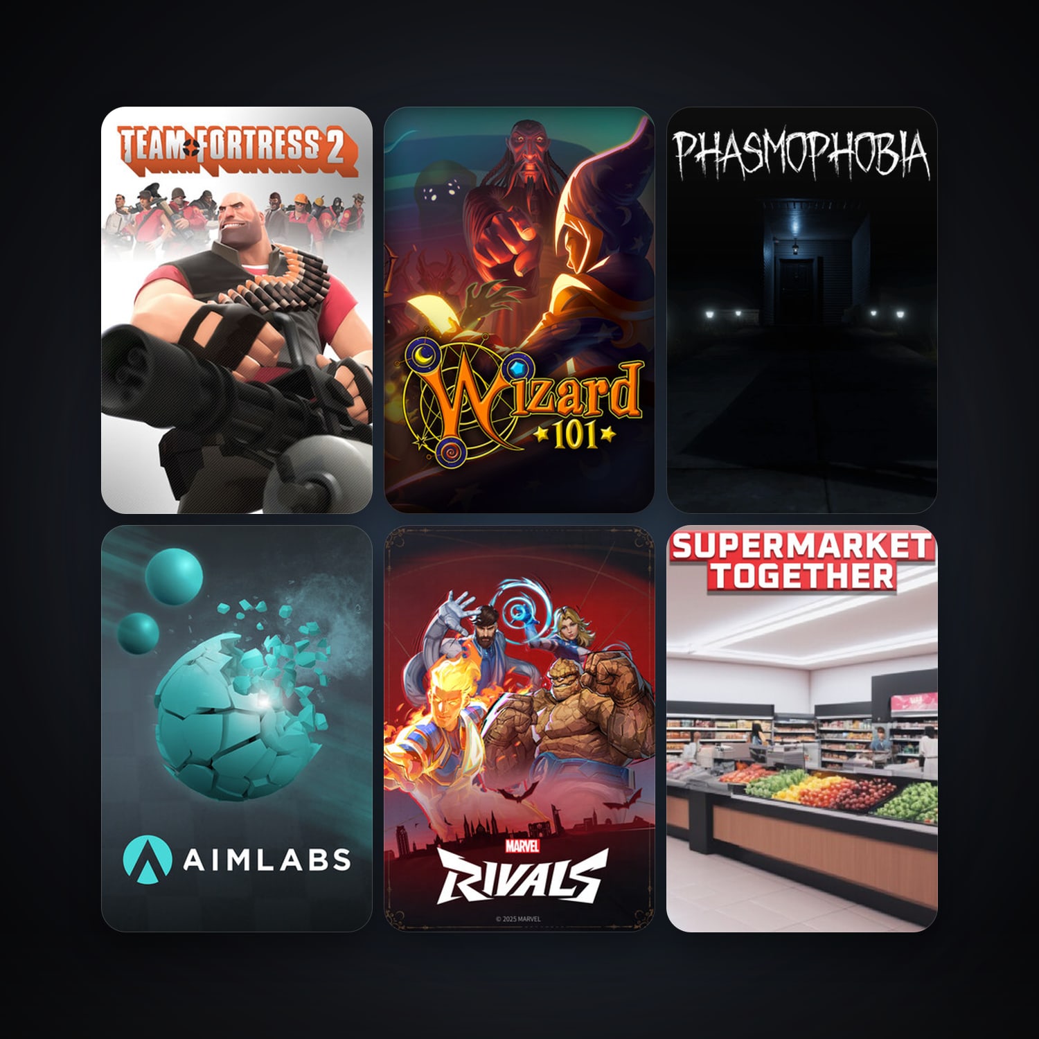 Team Fortress 2 + Aimlabs, 13 games, clean — HabibiAccounts