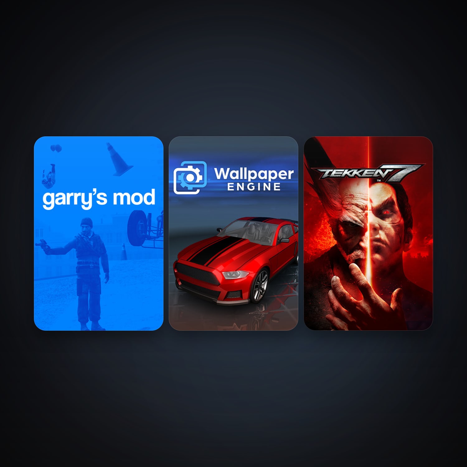 Garry's Mod + TEKKEN 7, 5 games, clean — HabibiAccounts