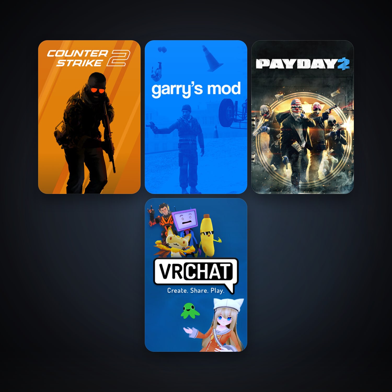 CS2 Prime + Garry's Mod, 6 games, Steam 10, clean — HabibiAccounts