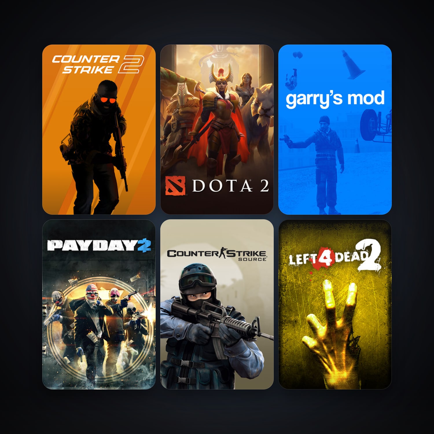 Half-Life 2 + Counter-Strike: Source, 32 games, clean — HabibiAccounts
