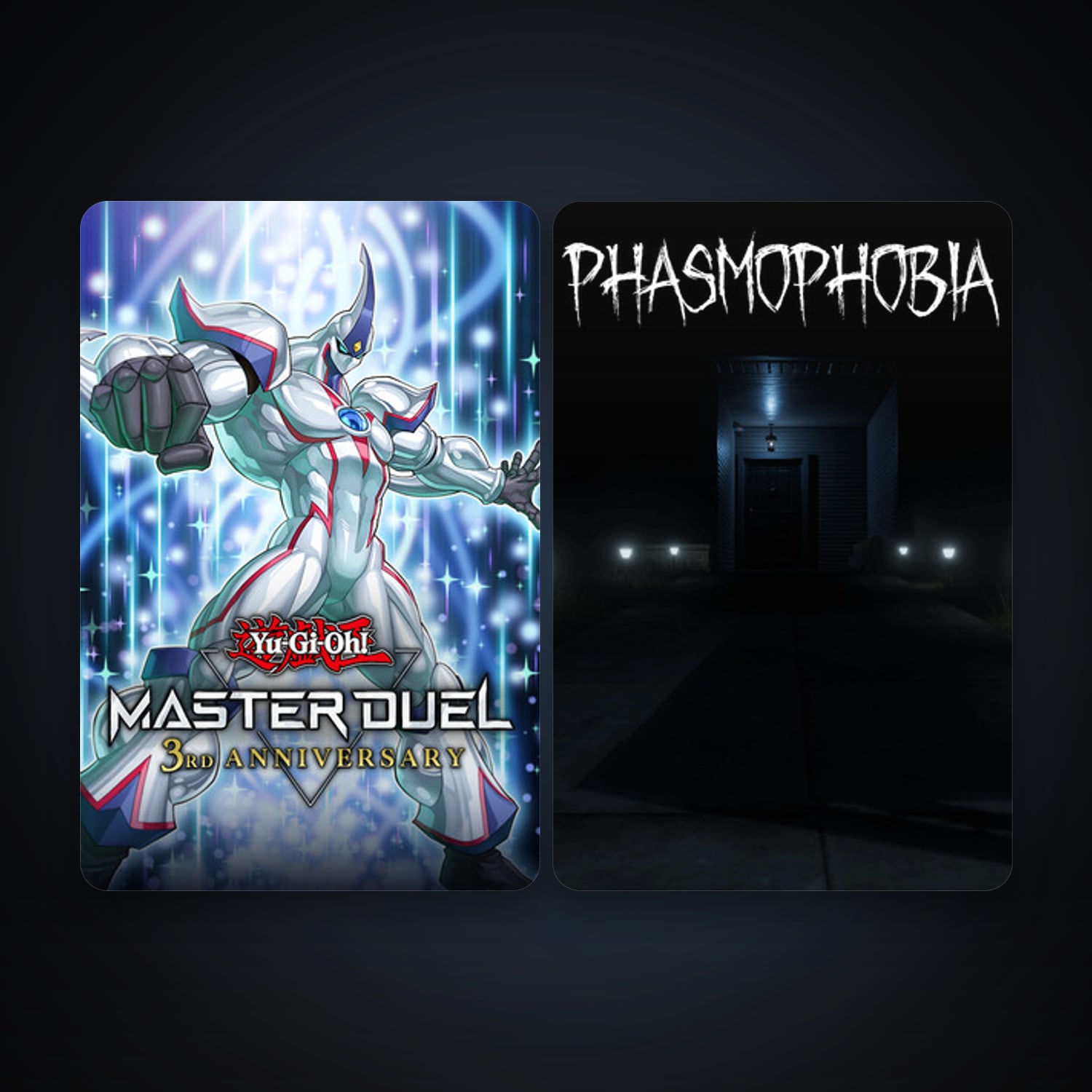 Phasmophobia + Yu-Gi-Oh! Master Duel, 2 games, clean — HabibiAccounts