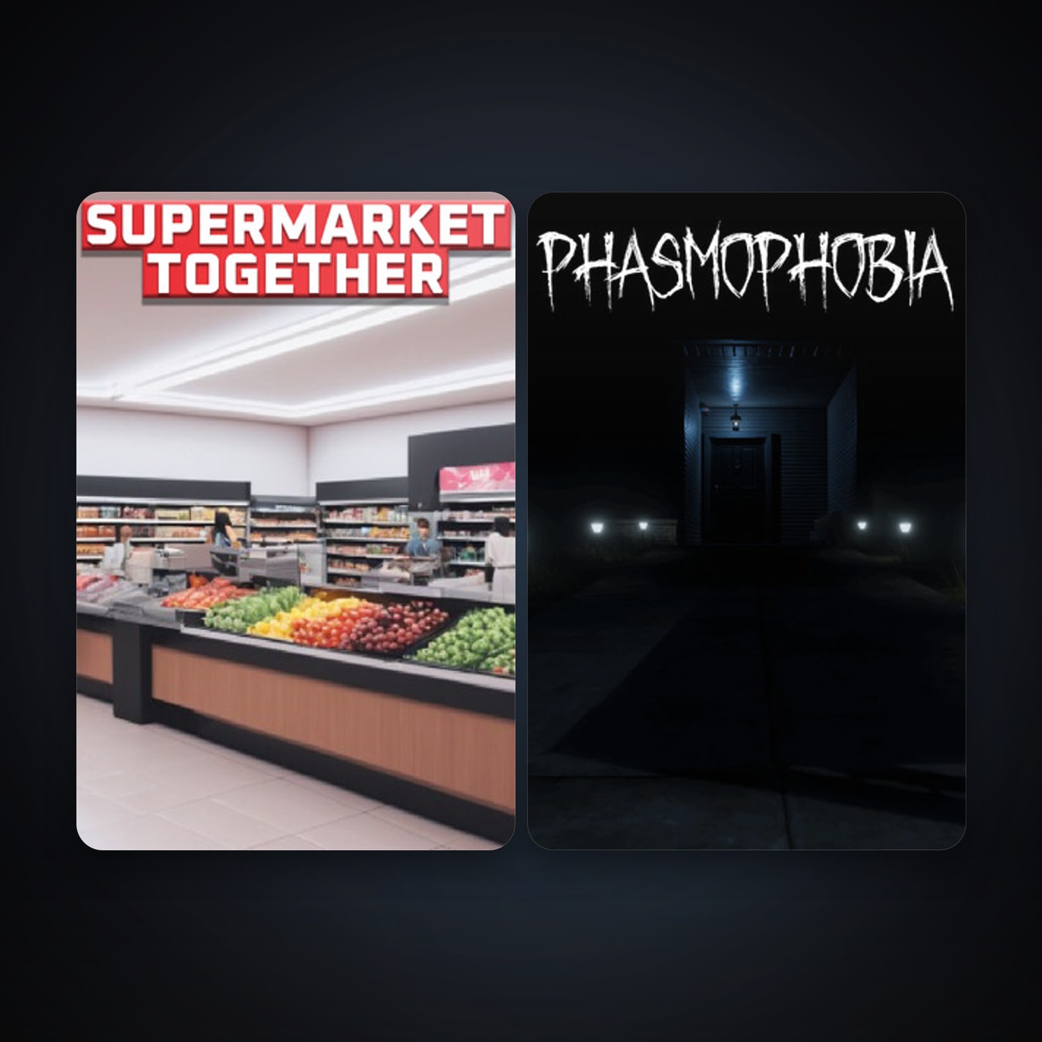 Phasmophobia + Supermarket Together, 5 games, clean — HabibiAccounts
