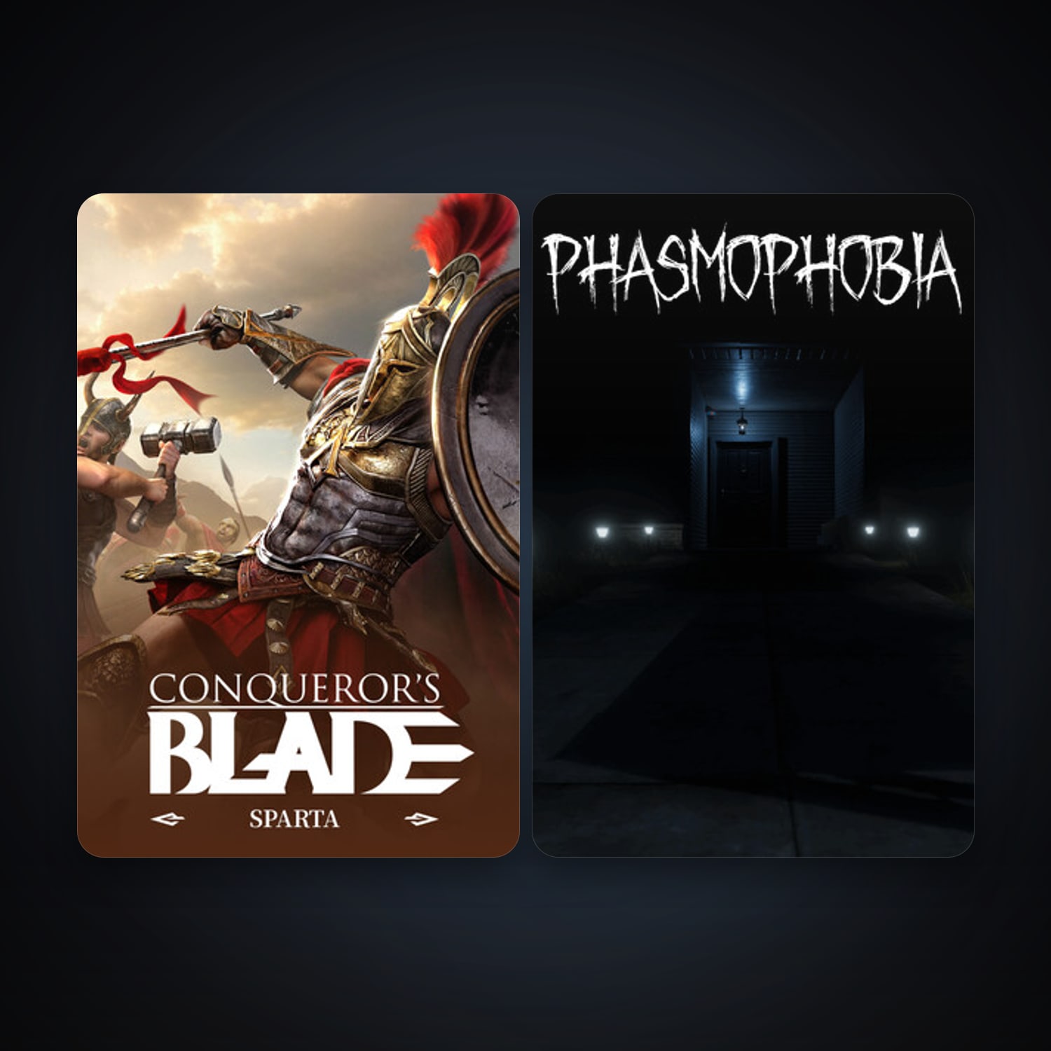 Phasmophobia + Conqueror's Blade (2020), 3 games, clean — HabibiAccounts
