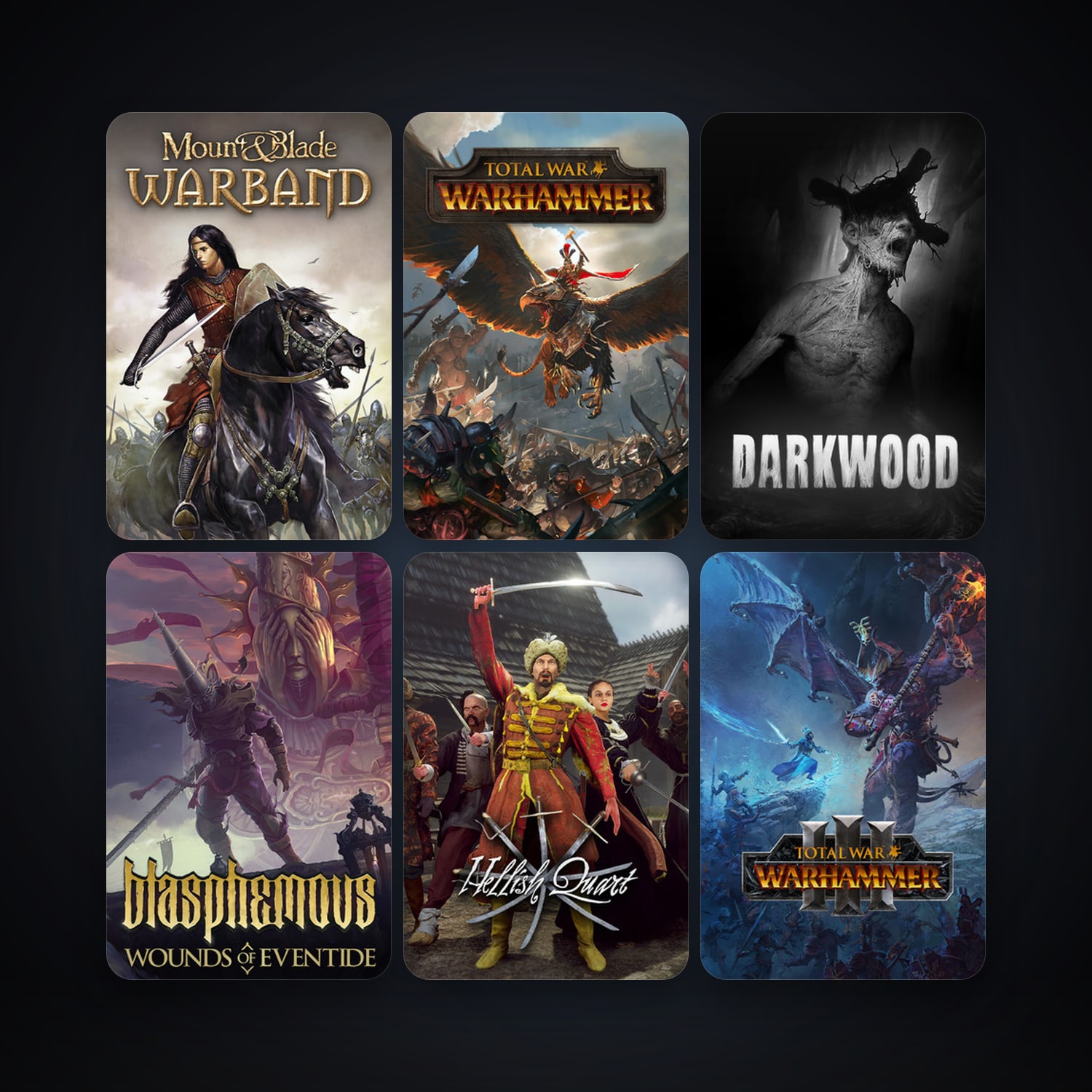 Mount & Blade: Warband + Darkwood, 8 games, clean — HabibiAccounts