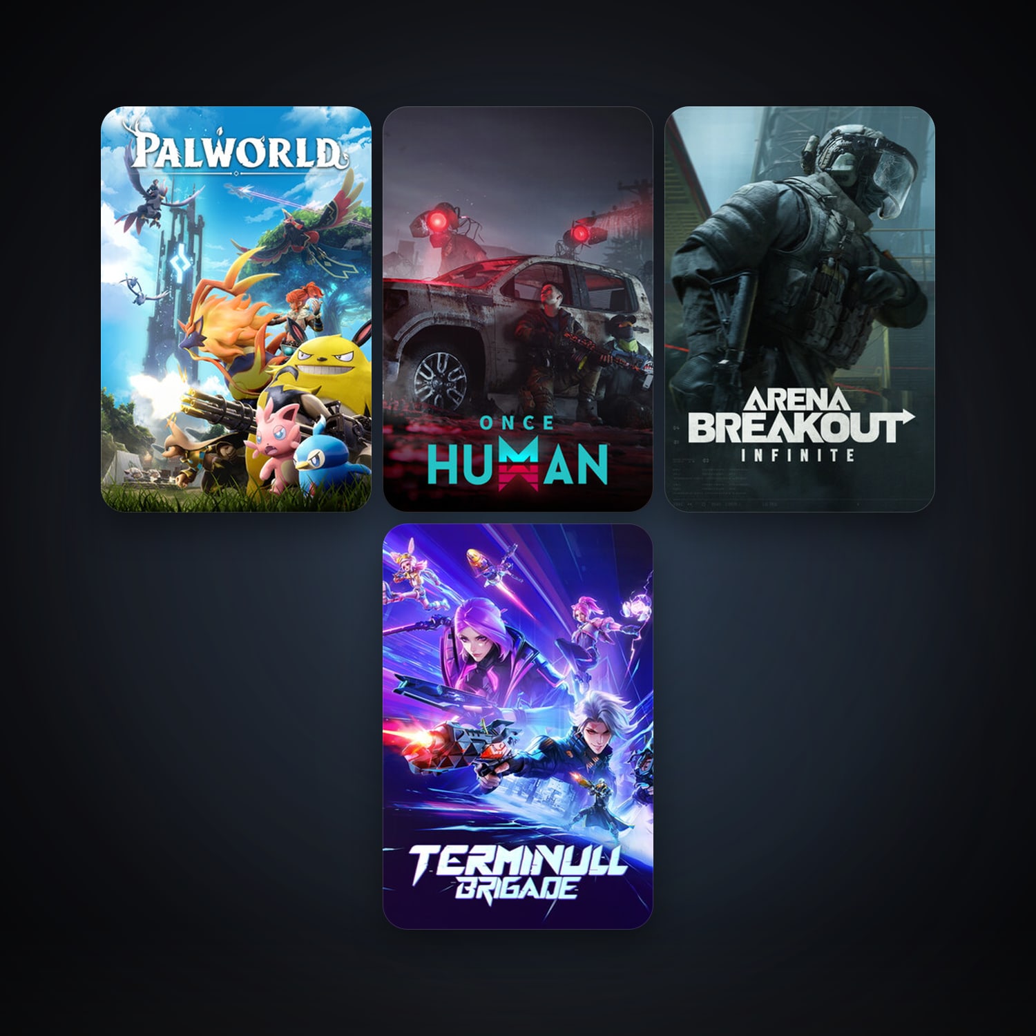Palworld + Arena Breakout: Infinite, 11 games, clean — HabibiAccounts