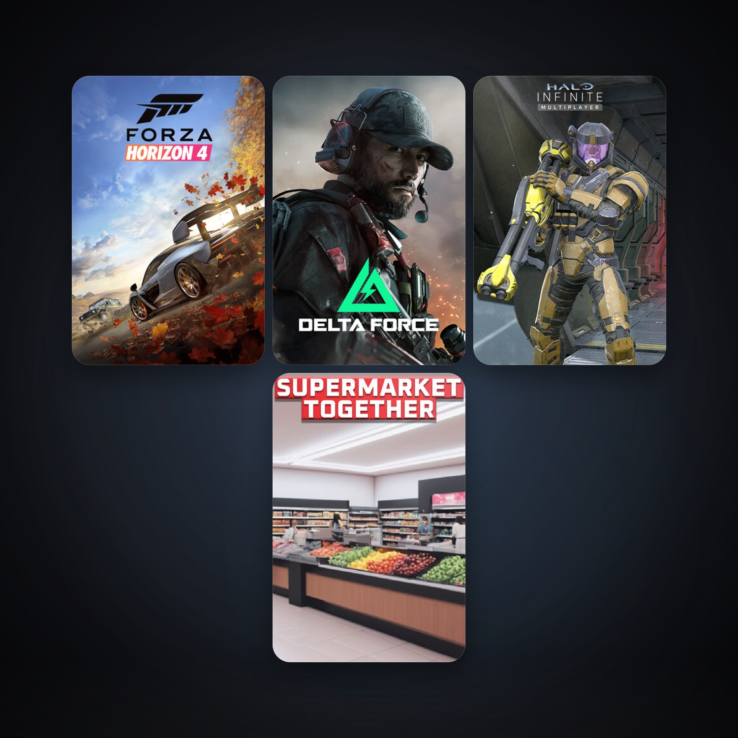 Halo Infinite + Forza Horizon 4, 9 games, clean — HabibiAccounts