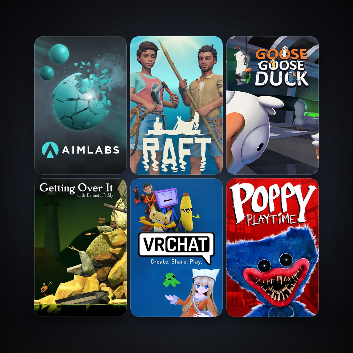 Getting Over It with Bennett Foddy + VRChat, 10 games, clean — HabibiAccounts