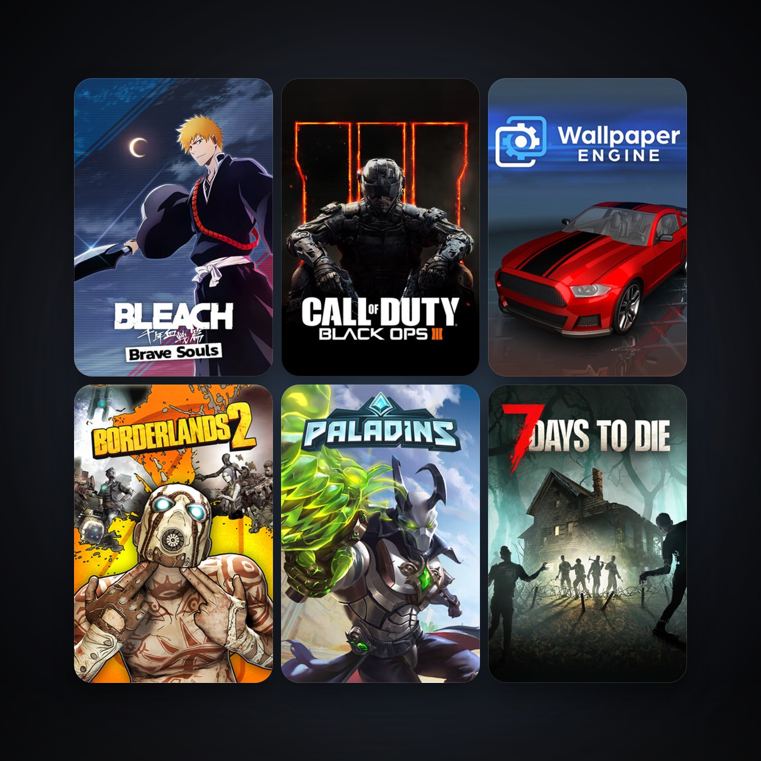Borderlands 2 + 7 Days to Die, 48 games, clean — HabibiAccounts