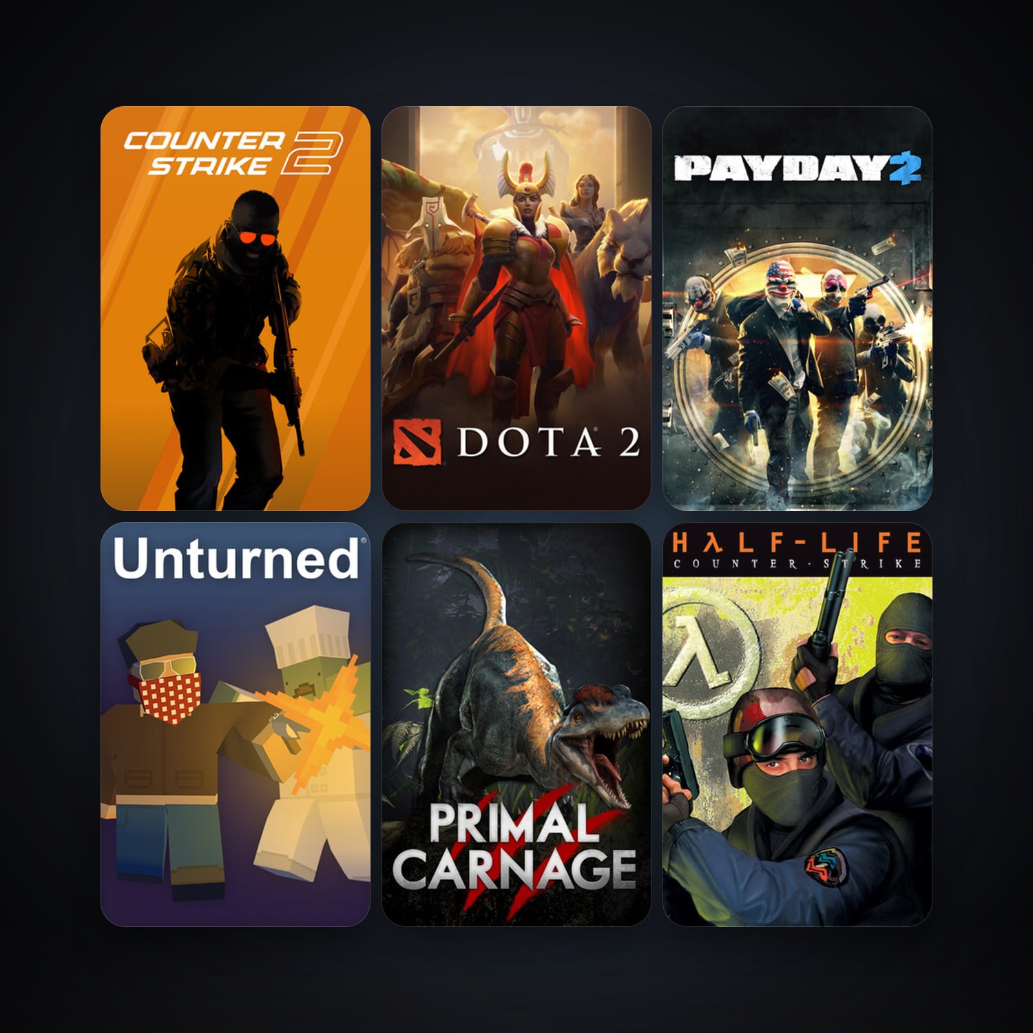 Counter-Strike + Counter-Strike: Source, 32 games, Steam 12, clean — HabibiAccounts