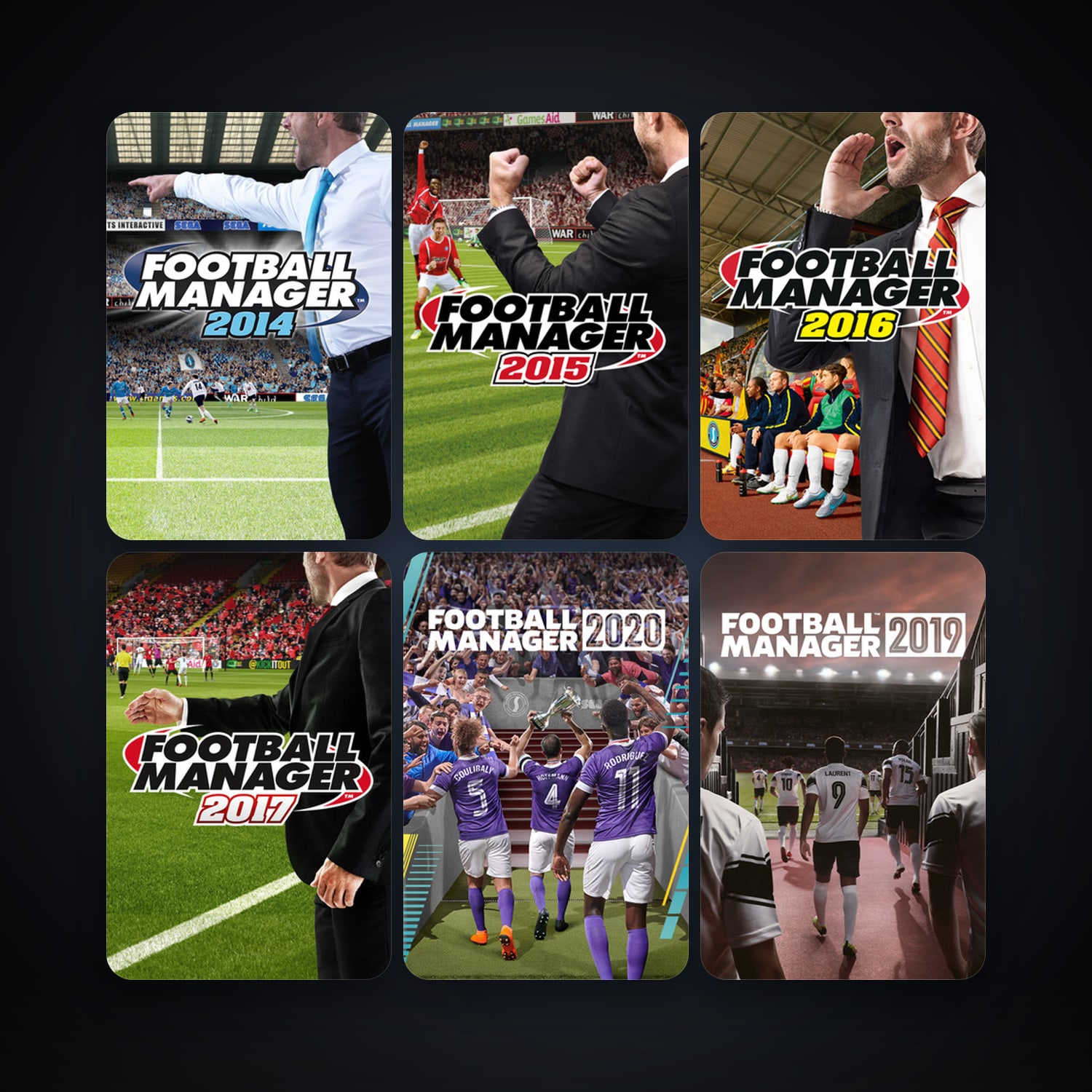 Football Manager 2014 + Football Manager 2015, 12 games, clean — HabibiAccounts