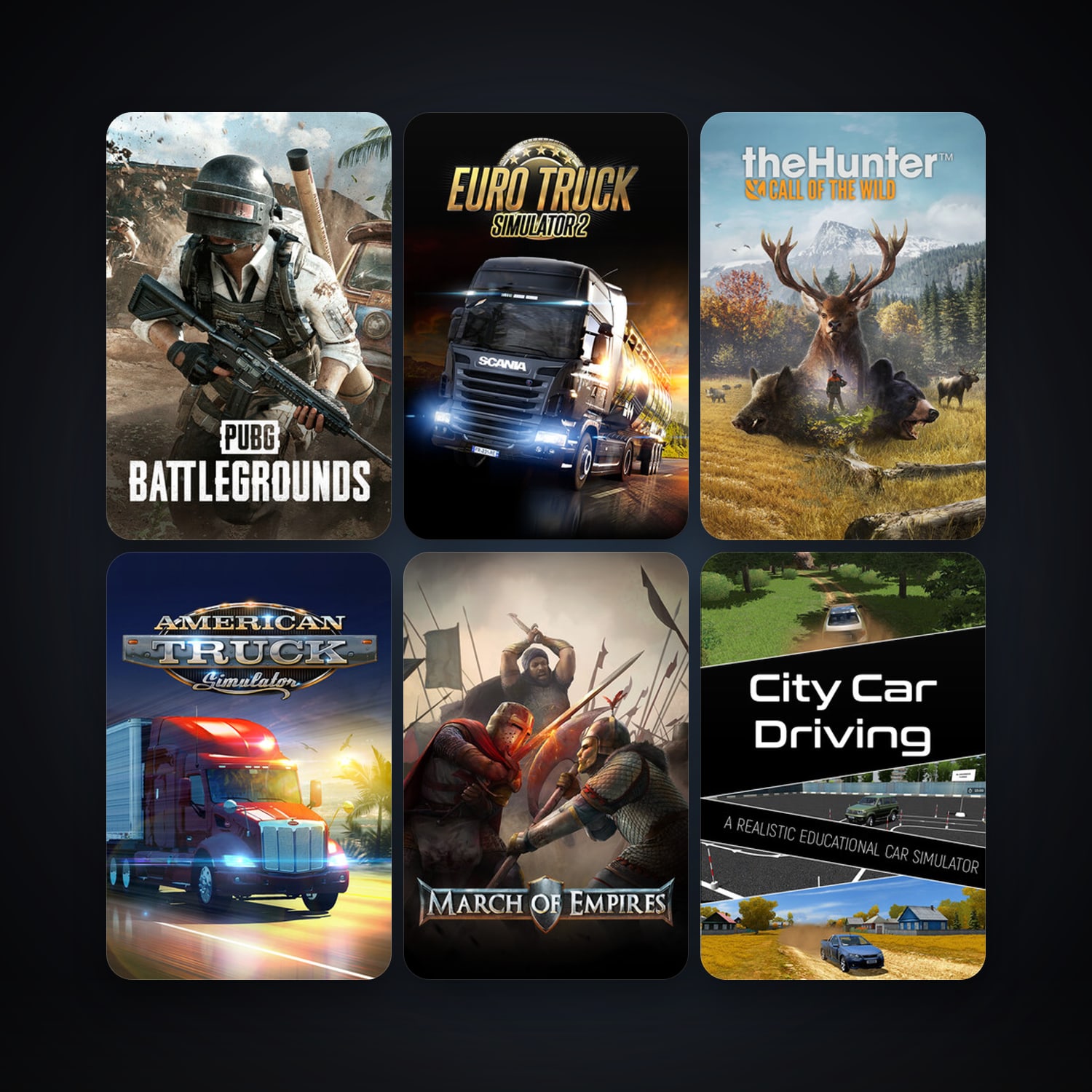 Euro Truck Simulator 2 + Assetto Corsa, 10 games, Steam 10, clean — HabibiAccounts