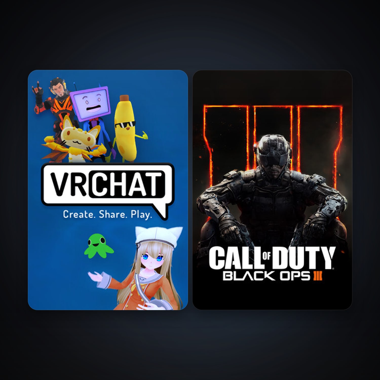Call of Duty: Black Ops III + VRChat, 2 games, clean — HabibiAccounts