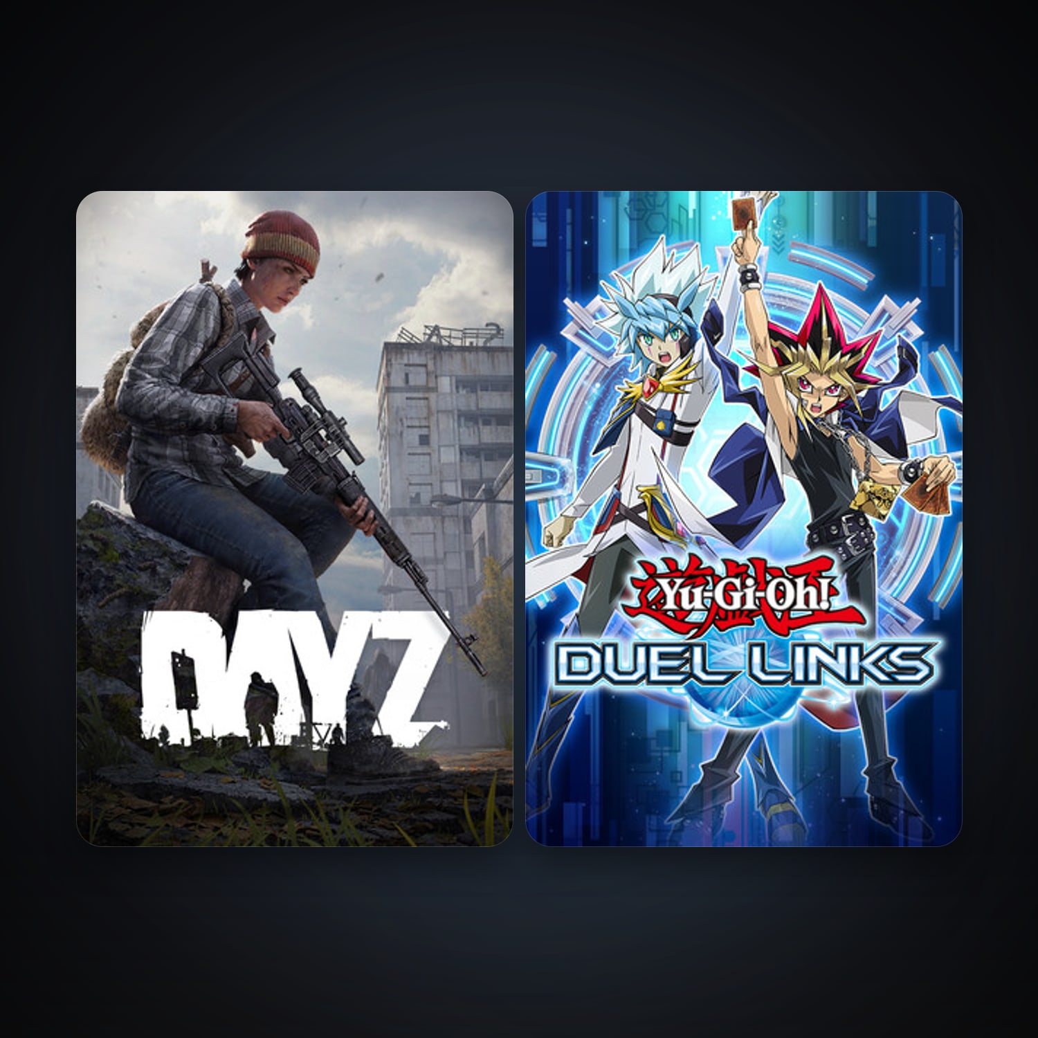 DayZ + Yu-Gi-Oh! Duel Links, 4 games, clean — HabibiAccounts
