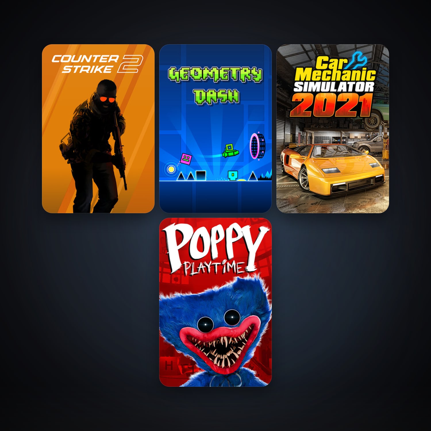 CS2 Prime + Geometry Dash, 7 games, clean — HabibiAccounts