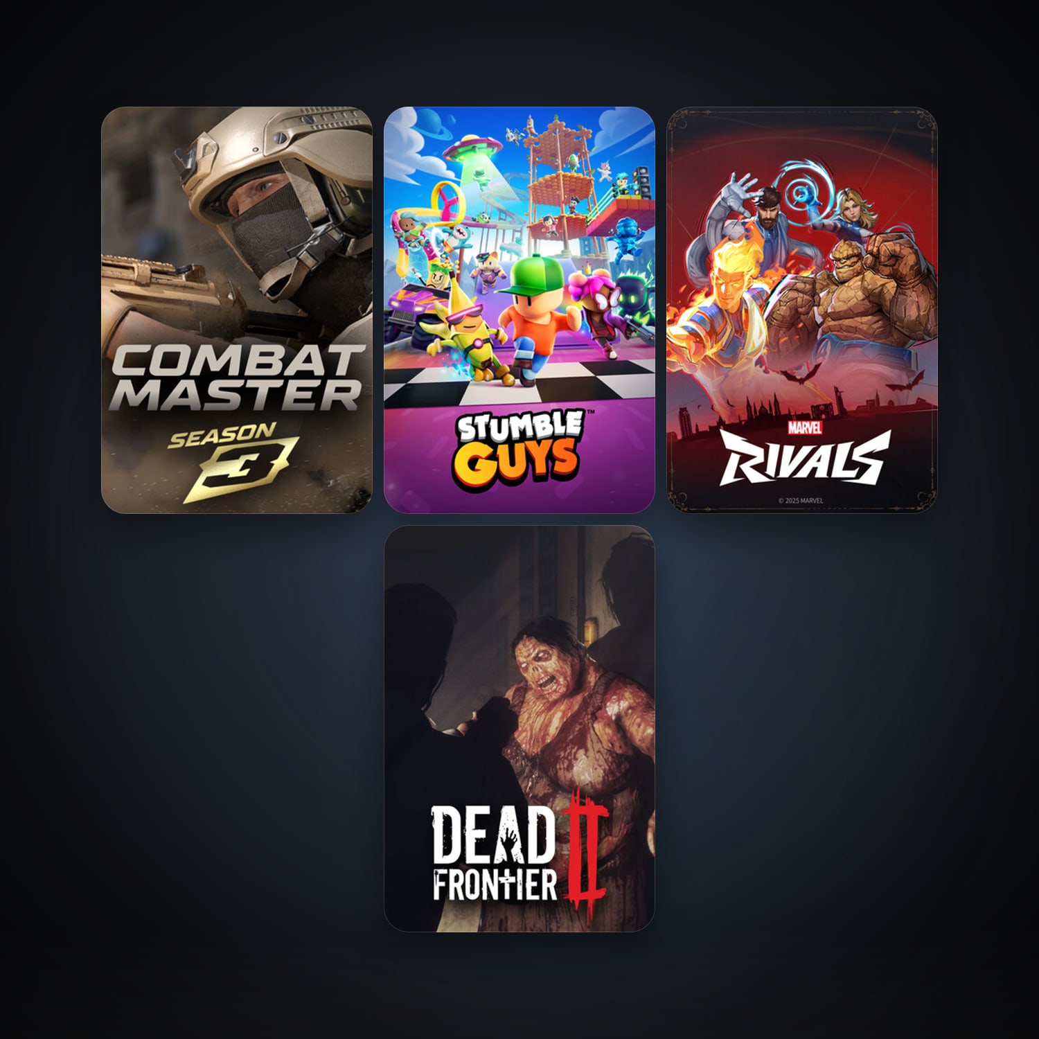 Dead Frontier 2 + MY HERO ULTRA RUMBLE, 6 games, clean — HabibiAccounts