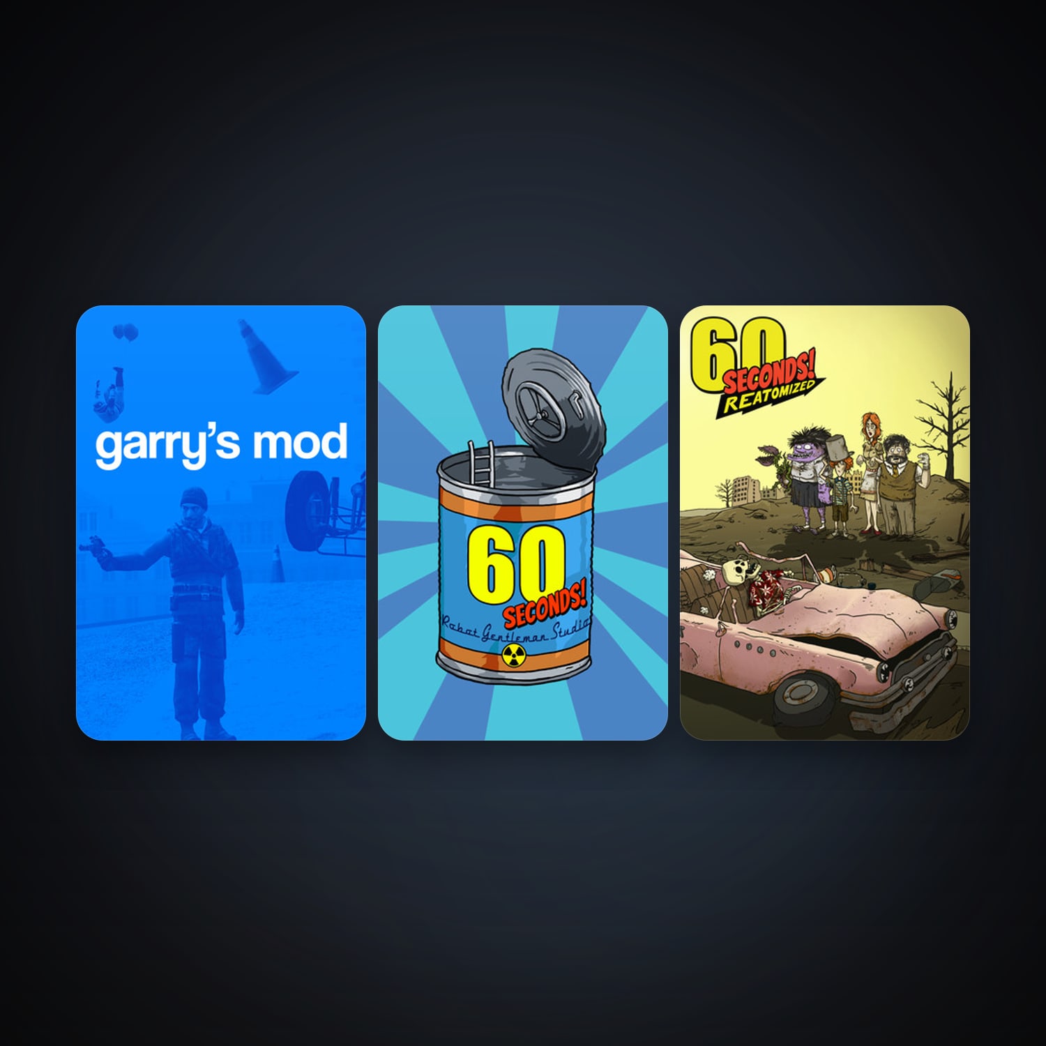 Garry's Mod + 60 Seconds!, 3 games, clean — HabibiAccounts