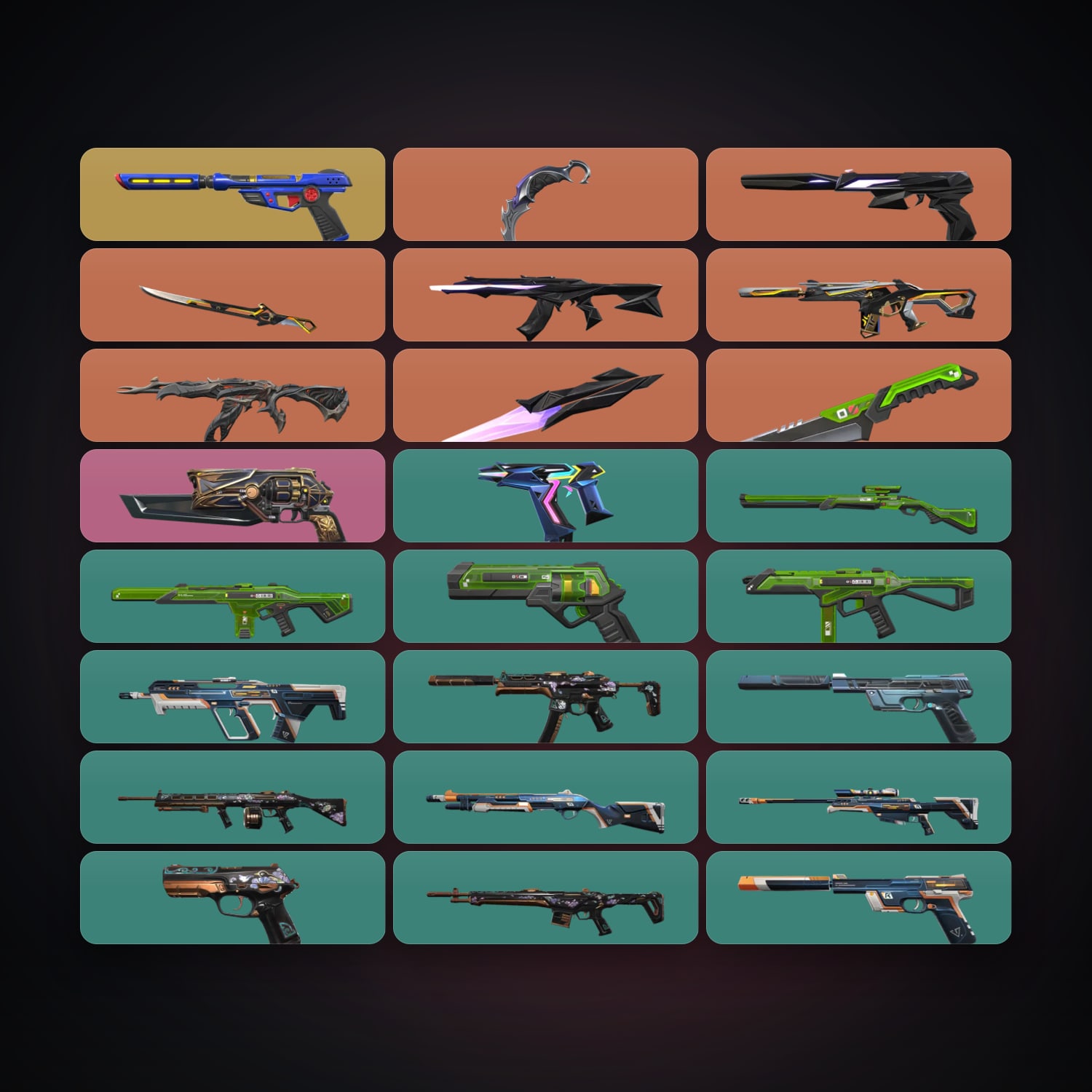 EU Gold 1 locker — 4 knives, 24 skins, lvl 107 — HabibiAccounts