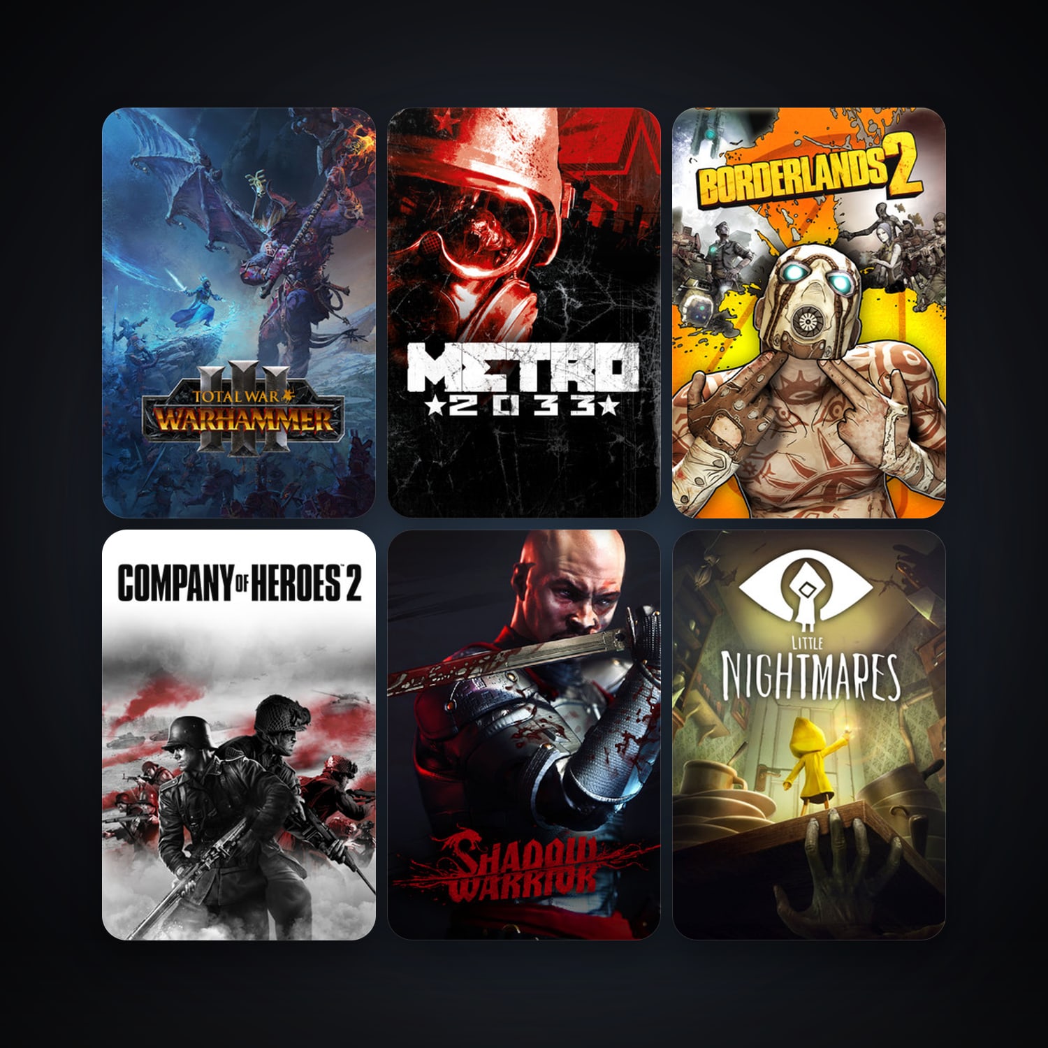 Metro 2033 + Borderlands 2, 54 games, clean — HabibiAccounts
