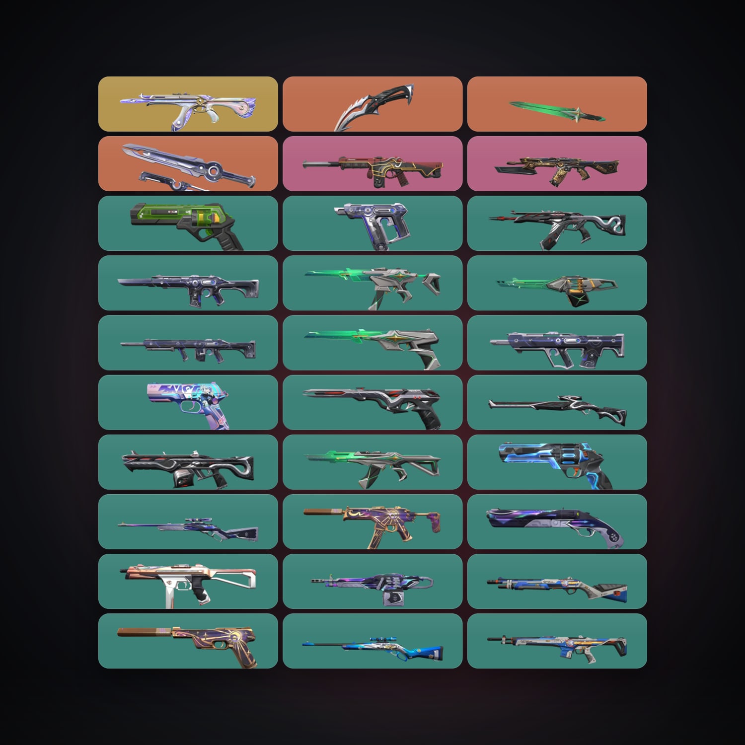 AP Immortal 1 locker — 3 knives, 44 skins, lvl 218 — HabibiAccounts