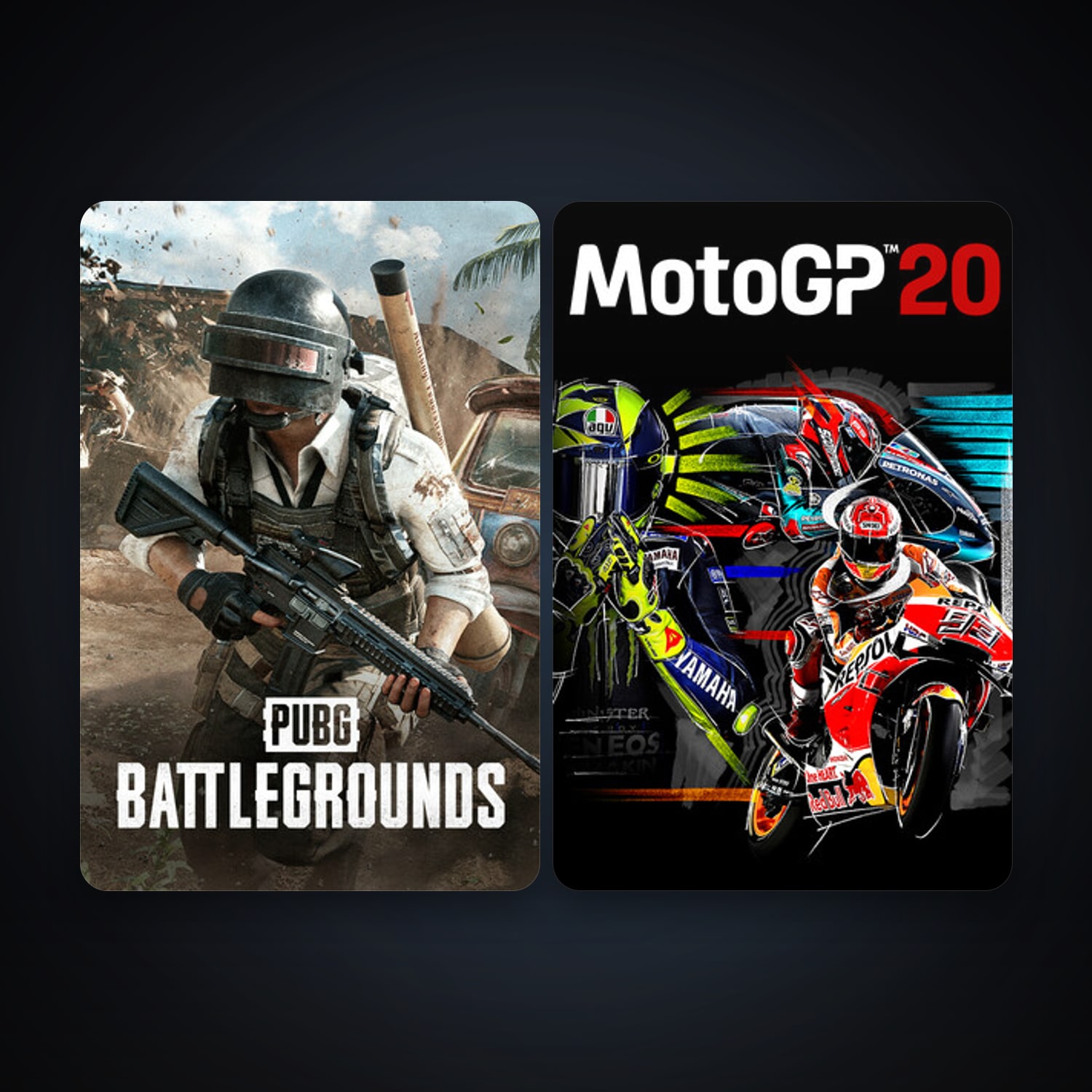 PUBG: BATTLEGROUNDS + MotoGP20, 5 games, clean — HabibiAccounts