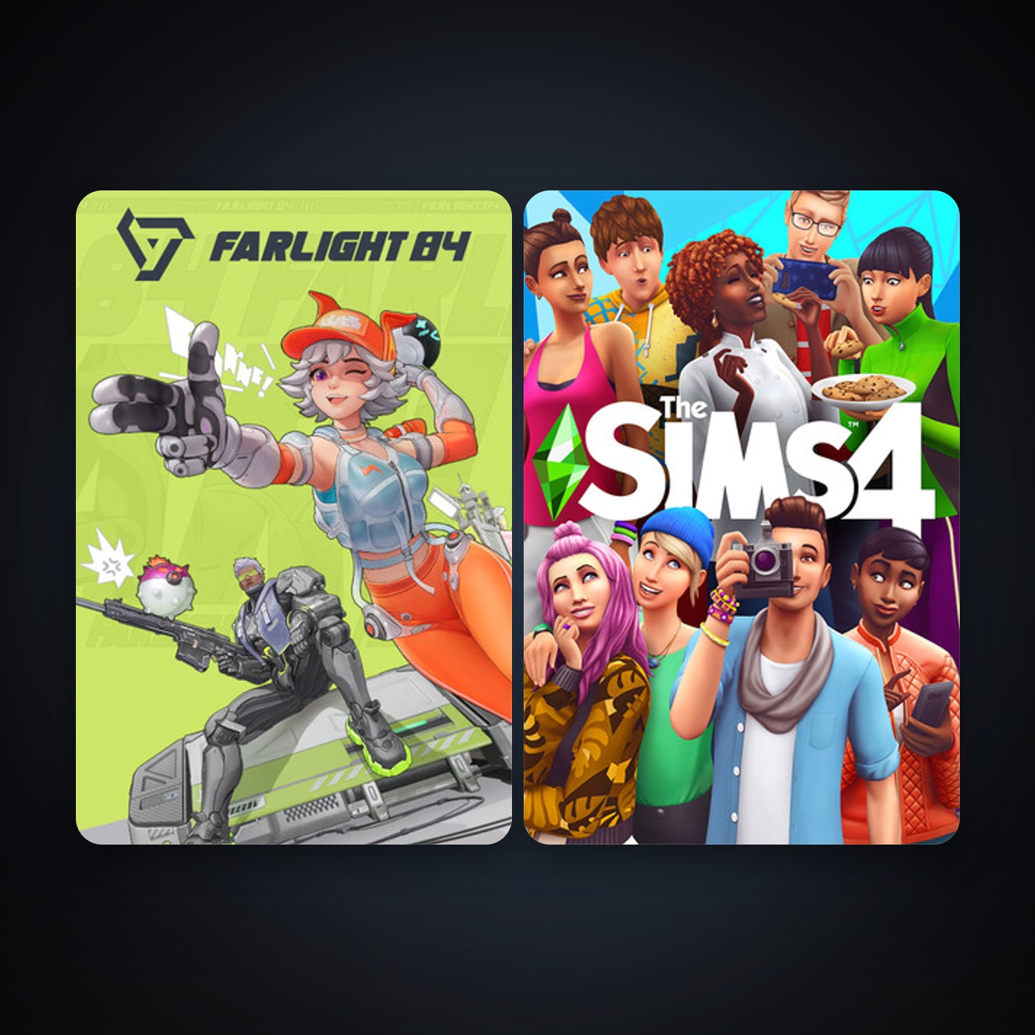 The Sims 4 + Farlight 84, 2 games, clean — HabibiAccounts