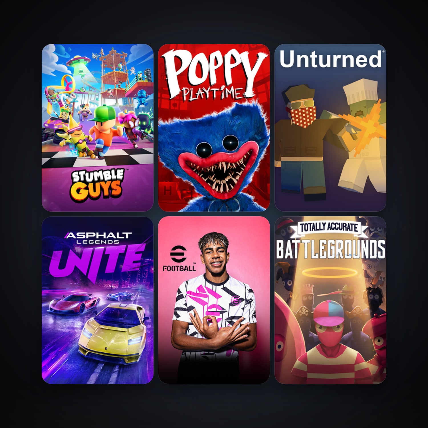 Unturned + Totally Accurate Battlegrounds, 13 games, clean — HabibiAccounts