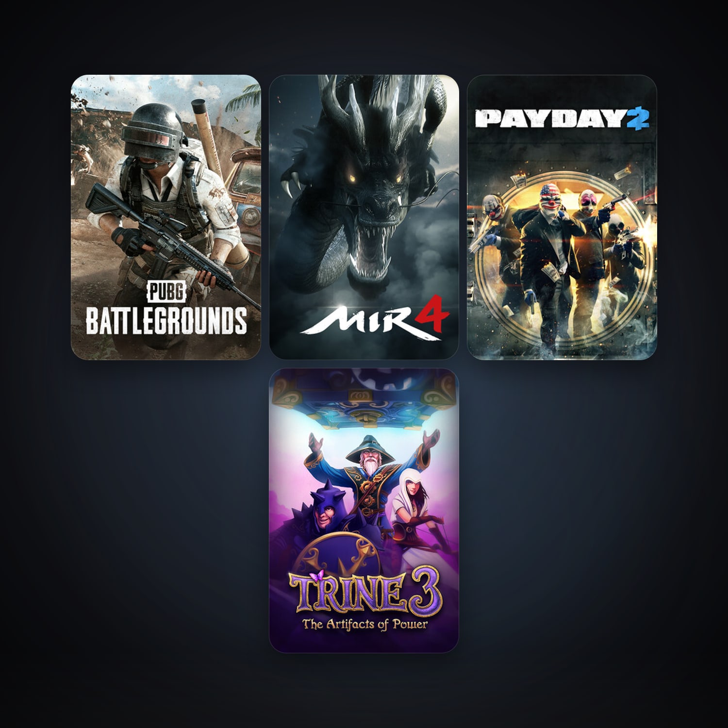 Steam account: PAYDAY 2 + Trine 3: The Artifacts of Power, 4 games, clean — HabibiAccounts