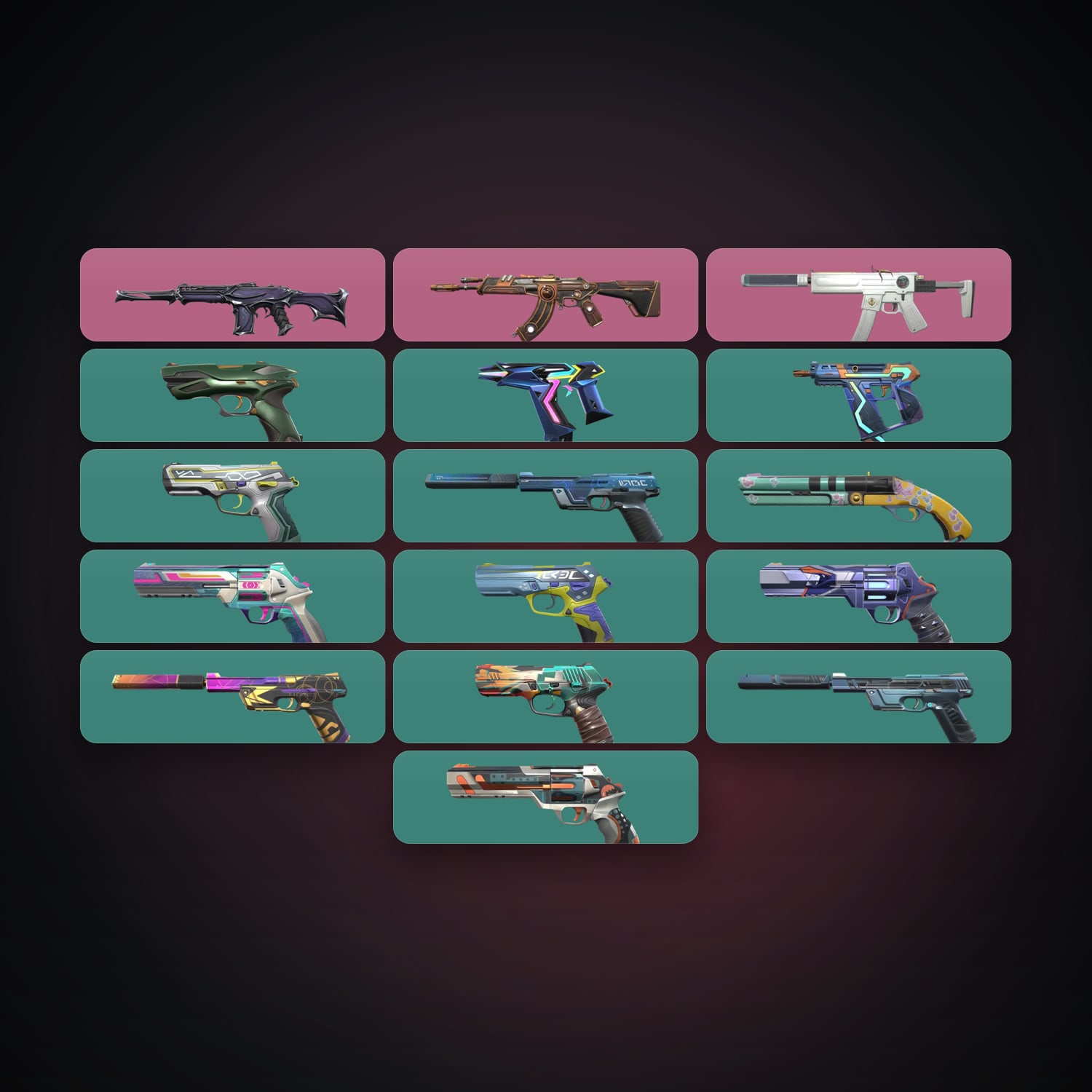 EU Silver 1 locker — 16 skins, lvl 205 — HabibiAccounts