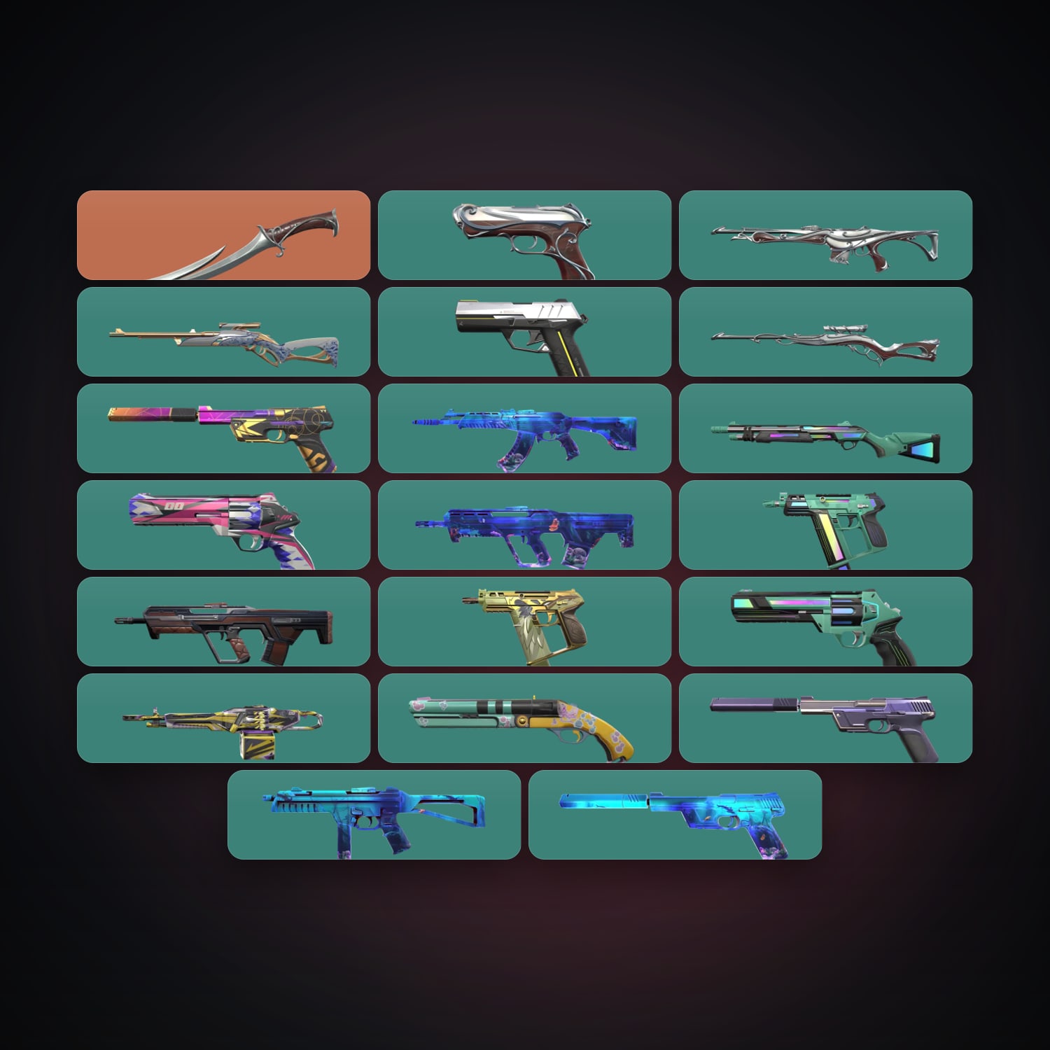 NA Silver 2 locker — 1 knives, 22 skins, lvl 114 — HabibiAccounts
