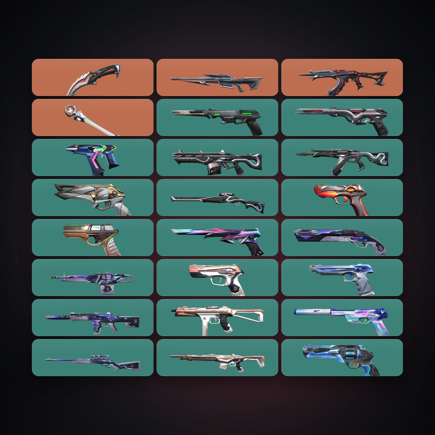 LA Gold 1 locker — 2 knives, 24 skins, lvl 170 — HabibiAccounts