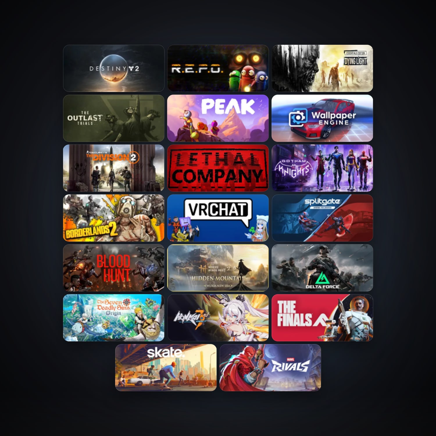 Borderlands 2 + Dying Light, 34 games, clean — HabibiAccounts