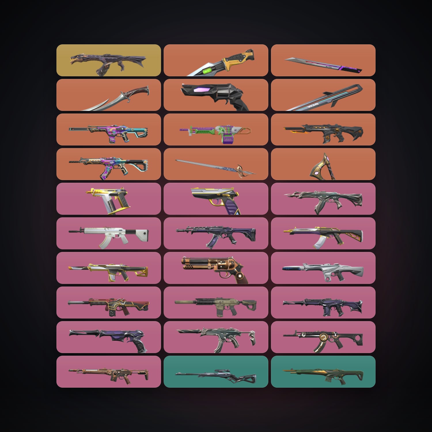 NA Diamond 2 locker — 6 knives, 139 skins, lvl 597 — HabibiAccounts