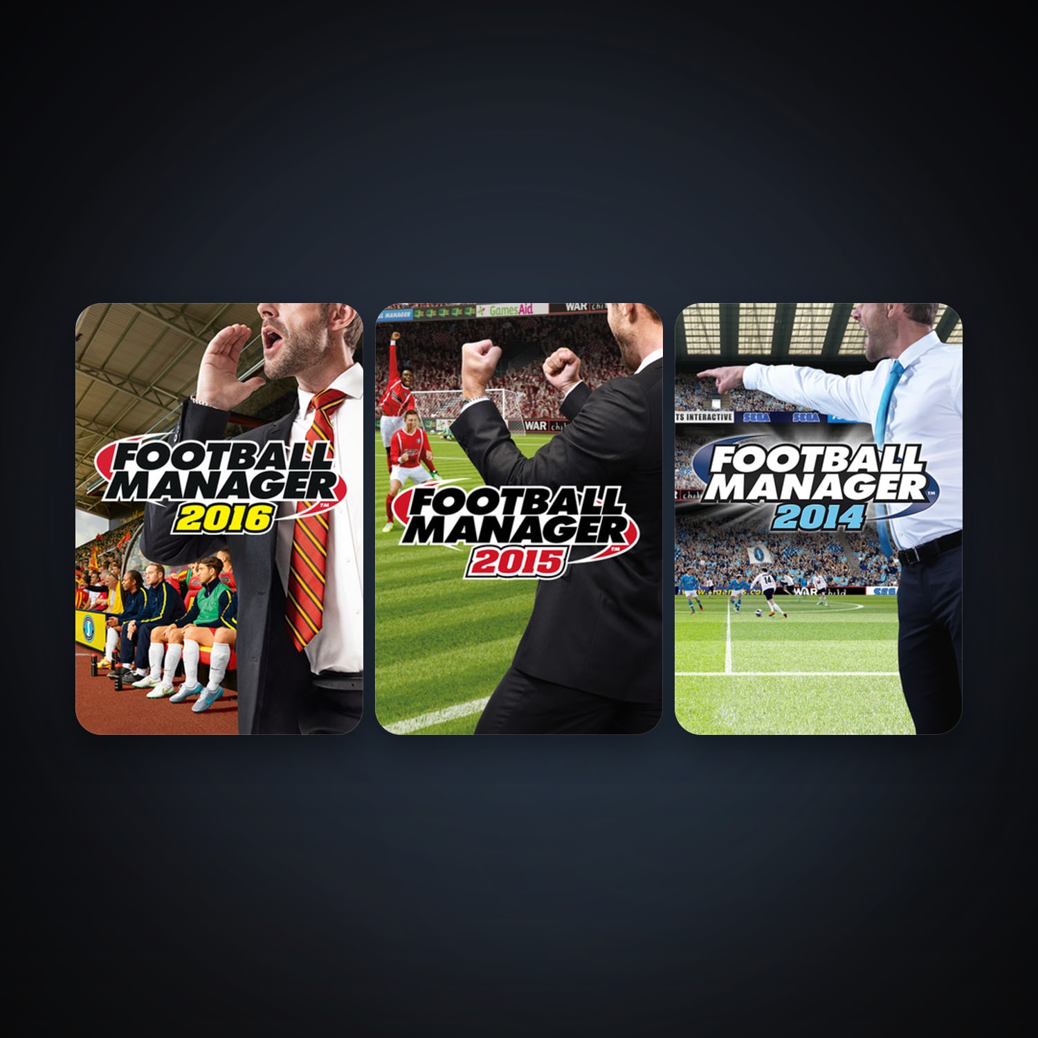 Football Manager 2014 + Football Manager 2015, 5 games, clean — HabibiAccounts