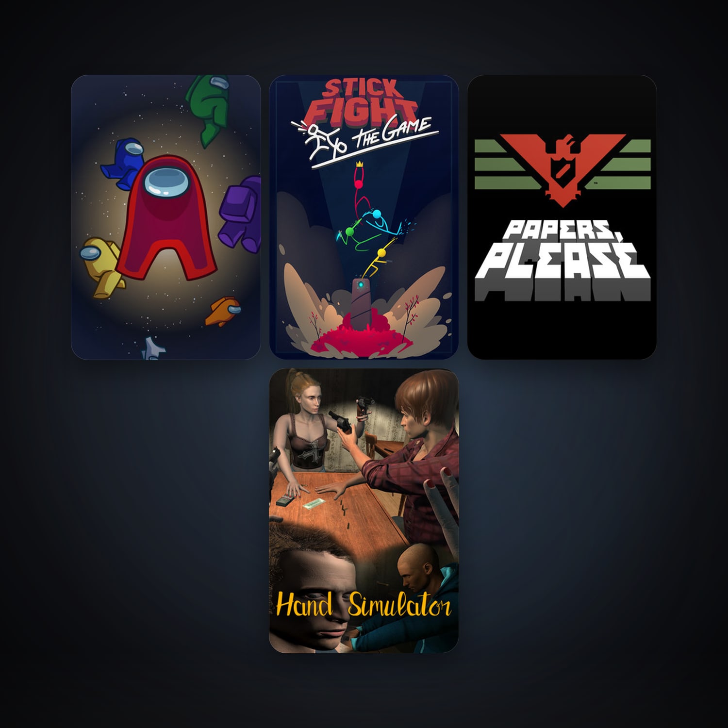 Papers, Please + Hand Simulator, 5 games, clean — HabibiAccounts