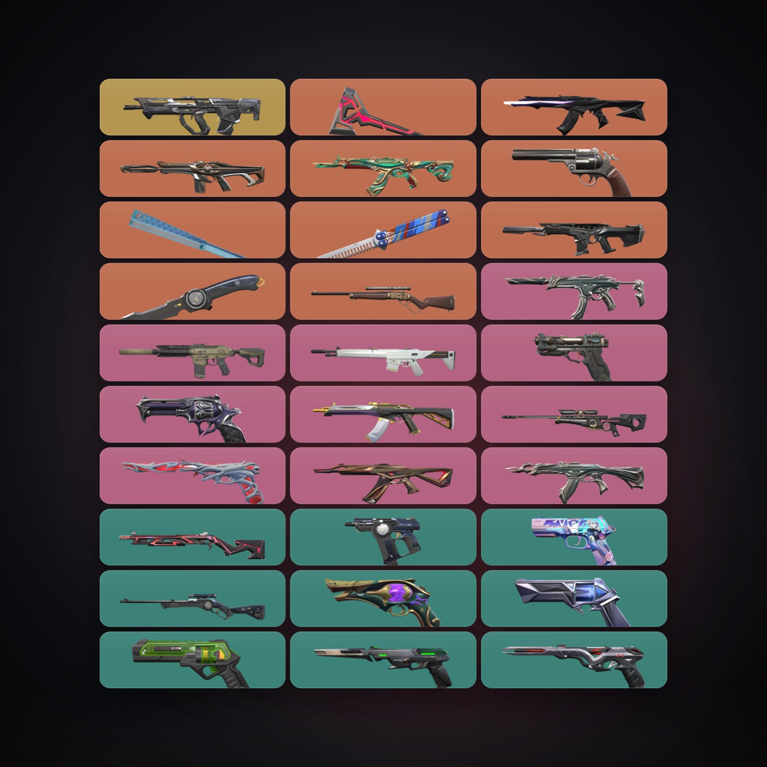 AP Plat 2 locker — 4 knives, 63 skins, lvl 356 — HabibiAccounts