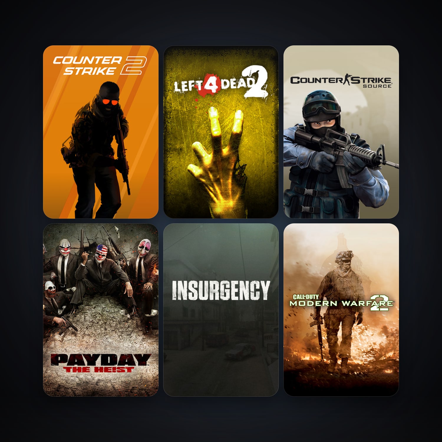 Counter-Strike + Half-Life 2, 83 games, clean — HabibiAccounts